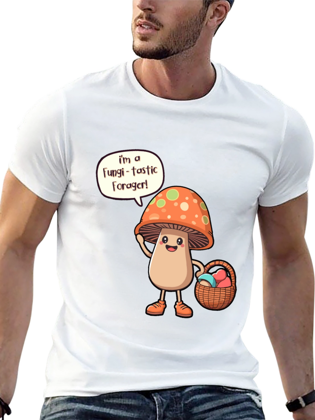 Fungi-tastic Forager T-Shirt - Mushroom Lover Gift