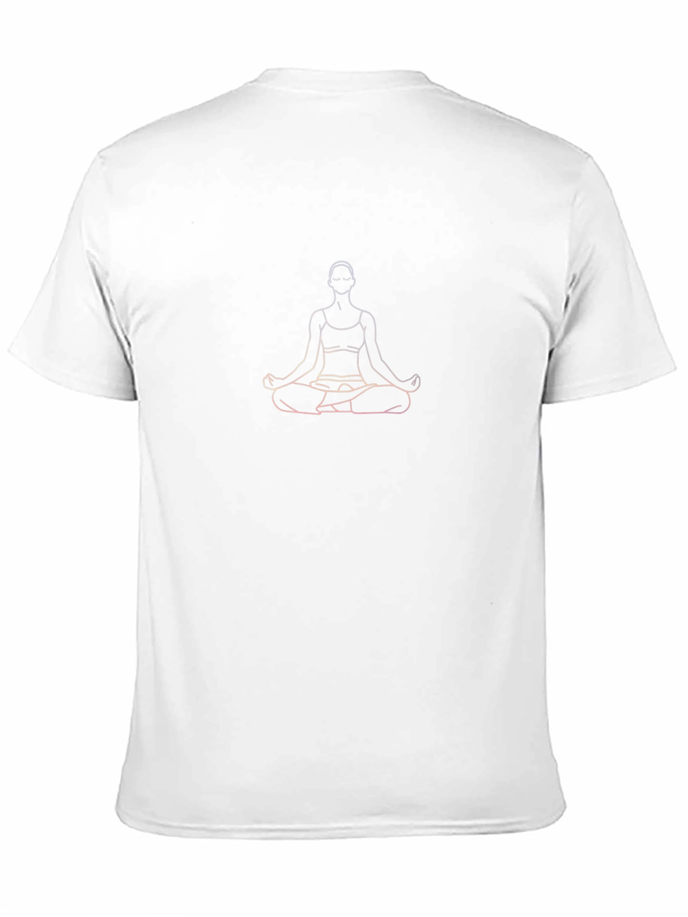 Yoga Pose Graphic Tee - Black Cotton Shirt