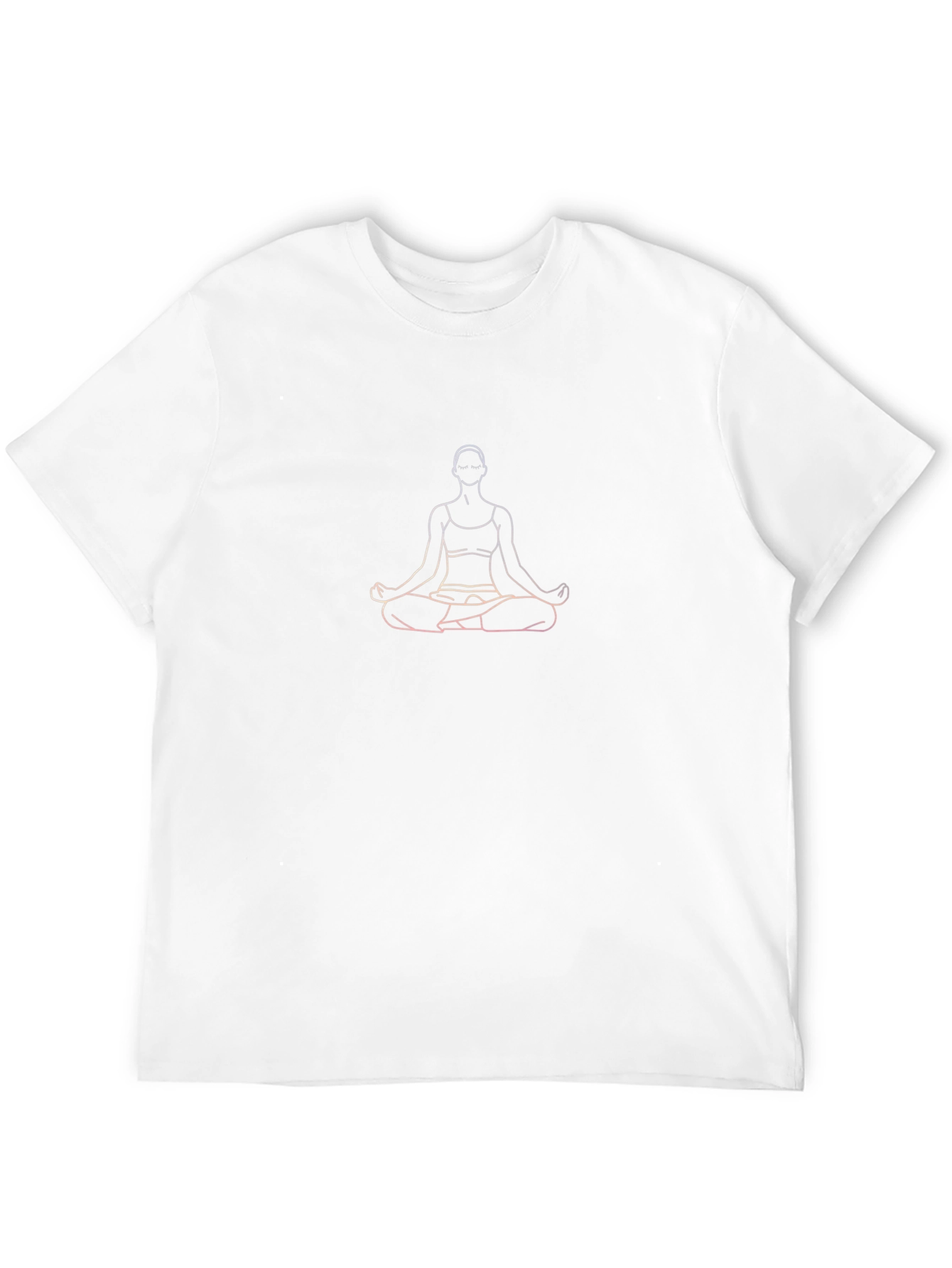 Yoga Pose Graphic Tee - Black Cotton Shirt