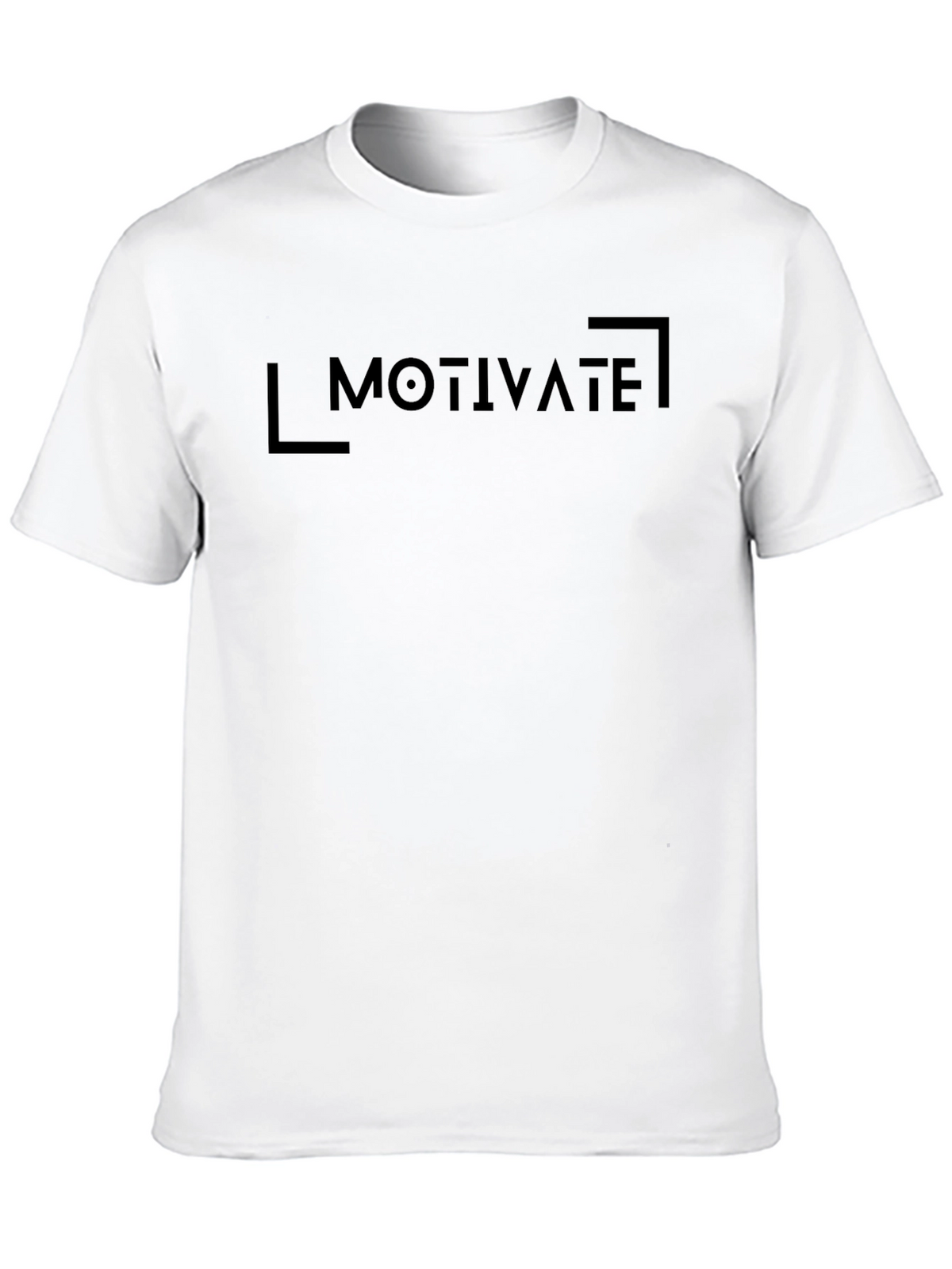 Motivate Graphic Print Black T-Shirt