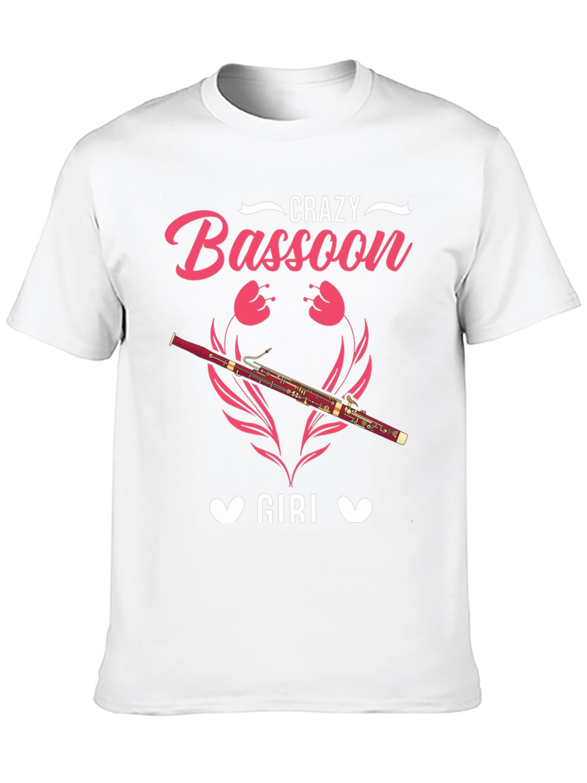 Crazy Bassoon Girl T-Shirt - Music Lover Tee