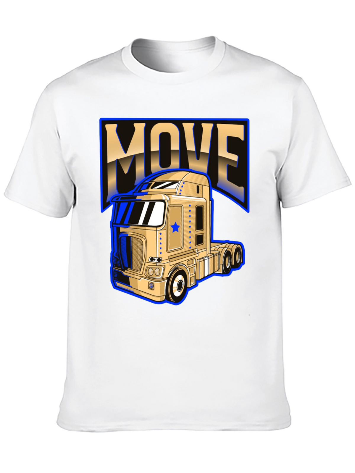 Move Trucker T-Shirt - Bold Graphic Design