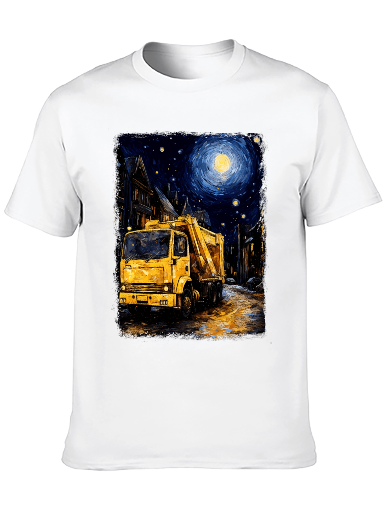 Starry Night Garbage Truck Tee