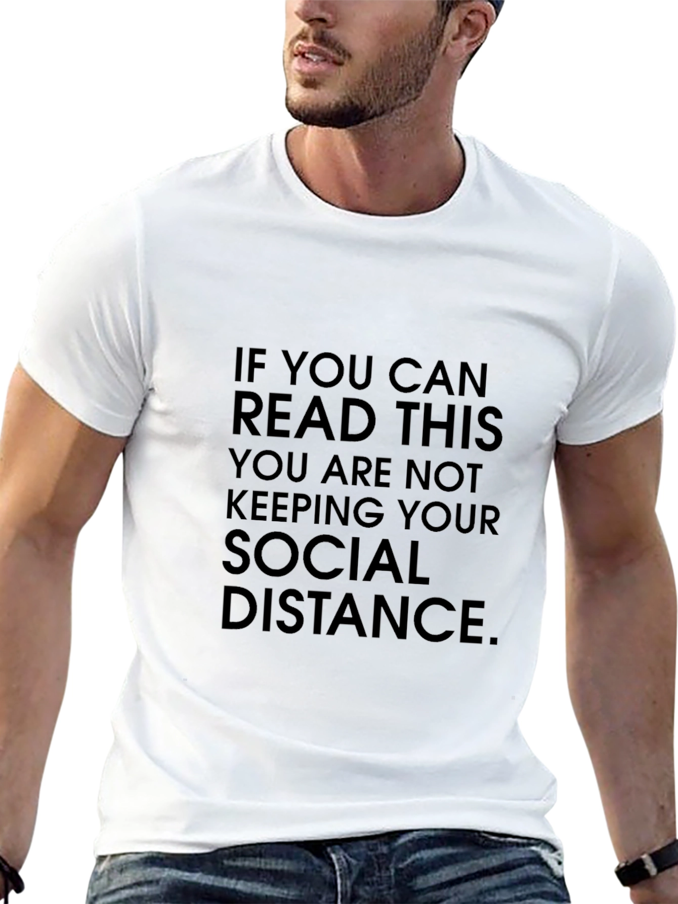 Social Distance Graphic Tee - Funny Statement Shirt