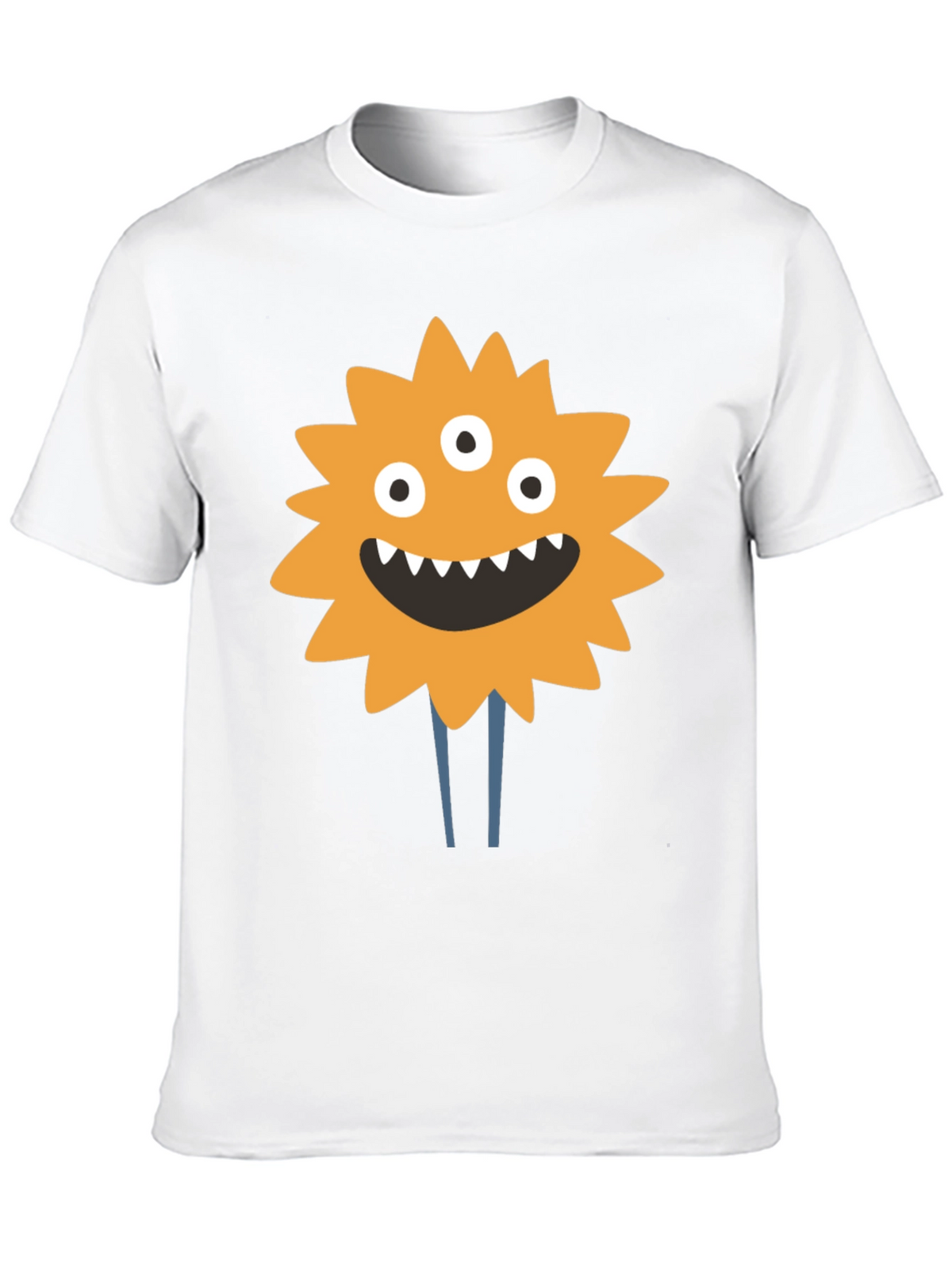 Monster Graphic Print T-Shirt - Black