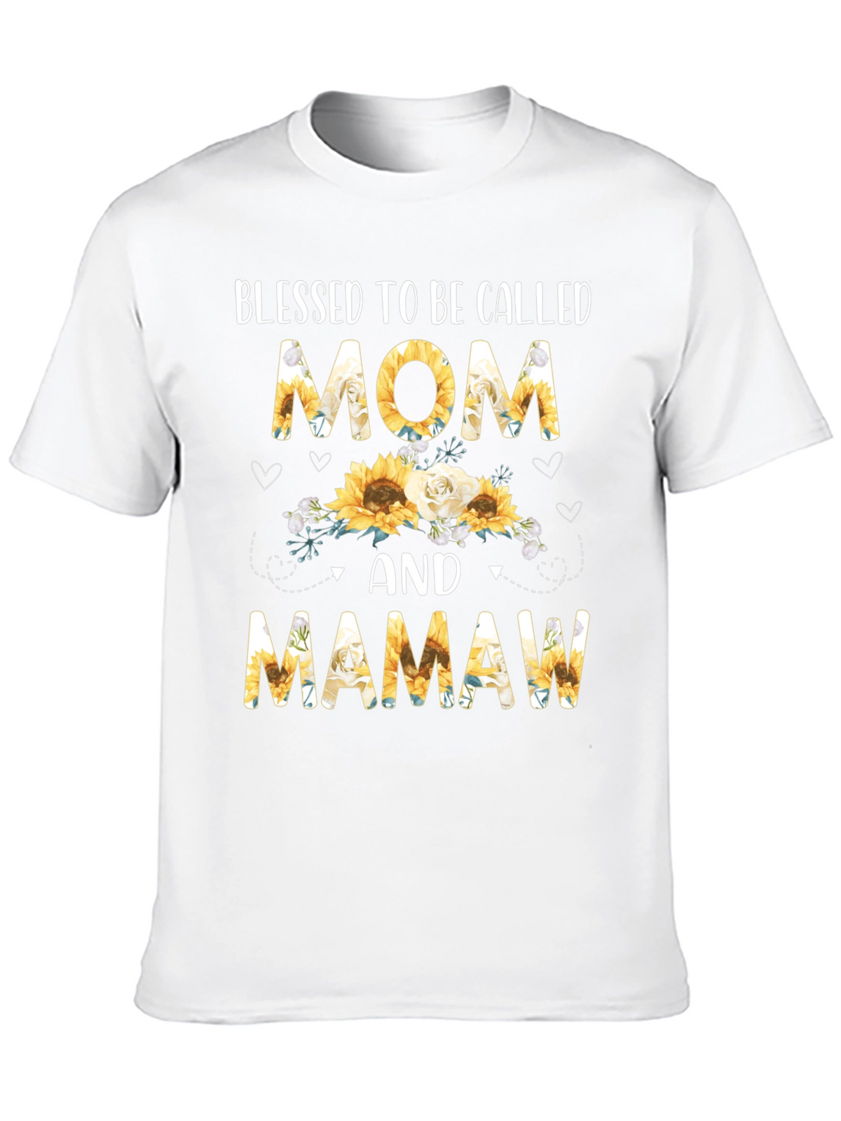 Blessed Mom & Mamaw Sunflower Graphic Tee