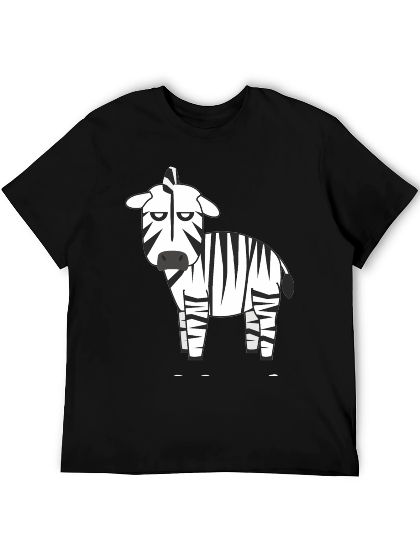 Zebra Graphic Black T-Shirt