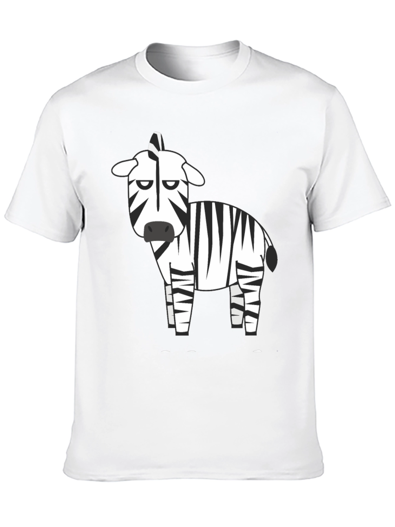 Zebra Graphic Black T-Shirt