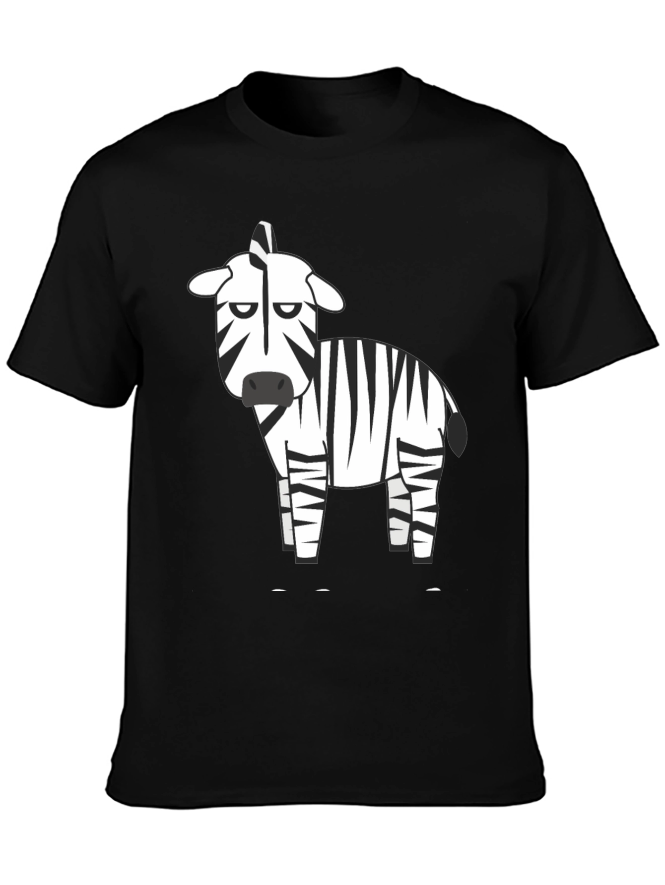 Zebra Graphic Black T-Shirt