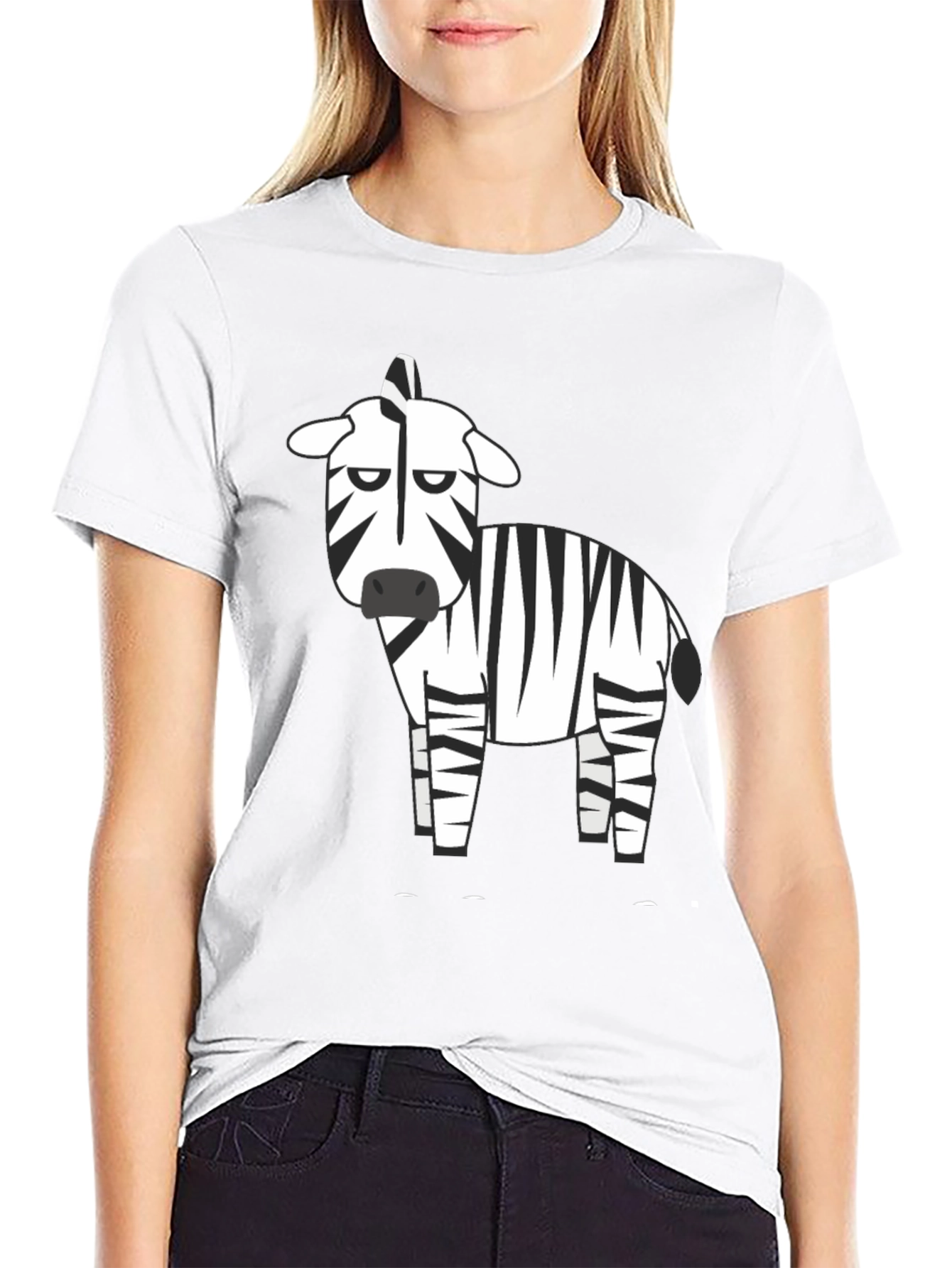 Zebra Graphic Black T-Shirt