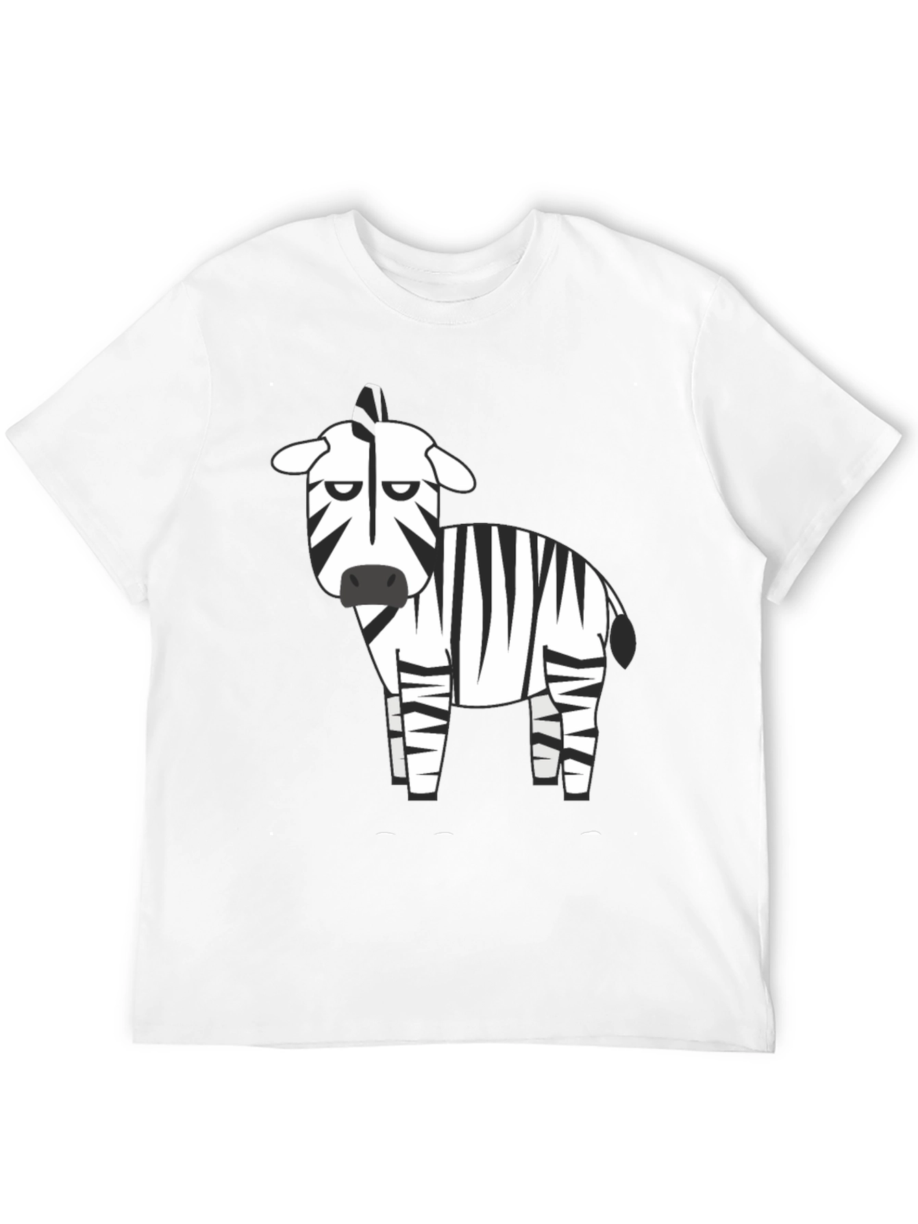 Zebra Graphic Black T-Shirt