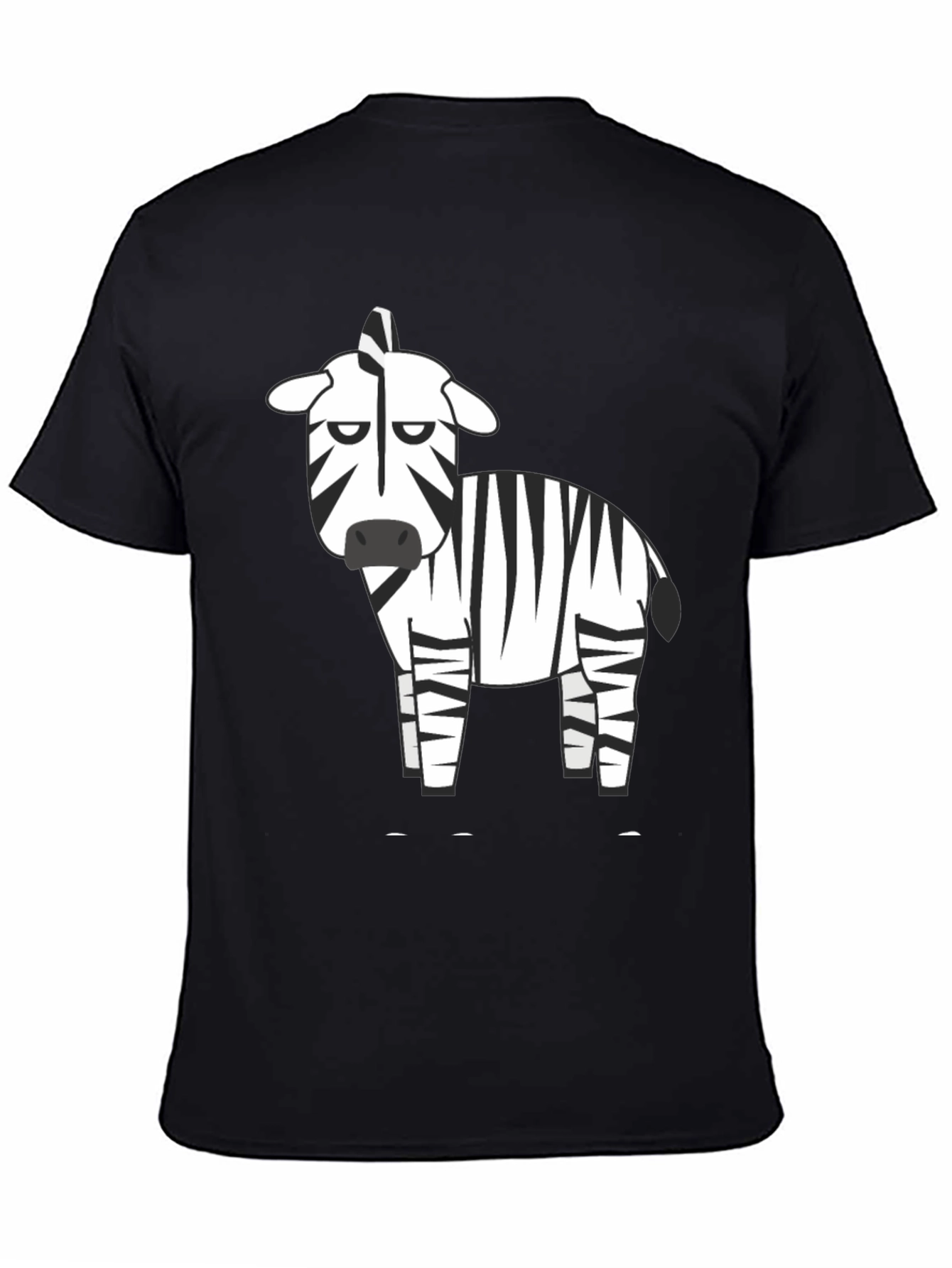 Zebra Graphic Black T-Shirt
