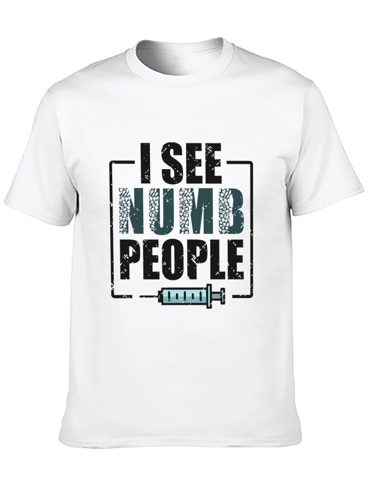 Get Numb People T-Shirt - Black Graphic Tee