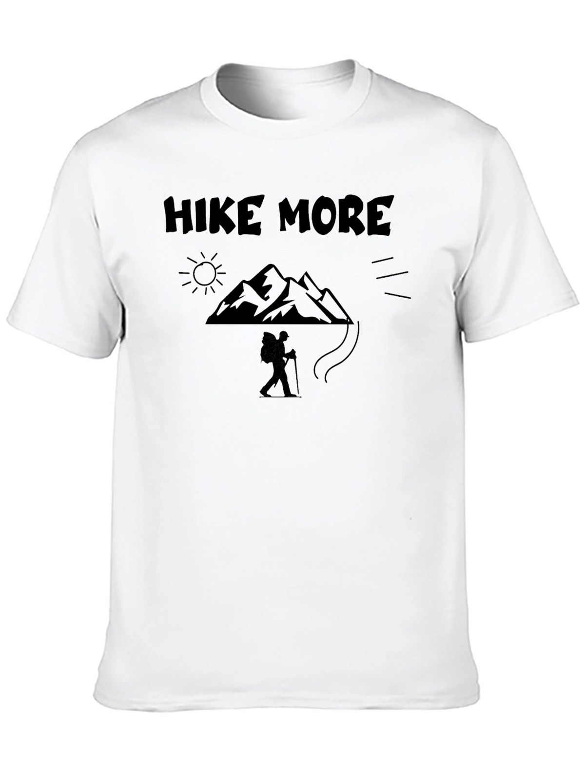 Hike More Graphic T-Shirt - Black