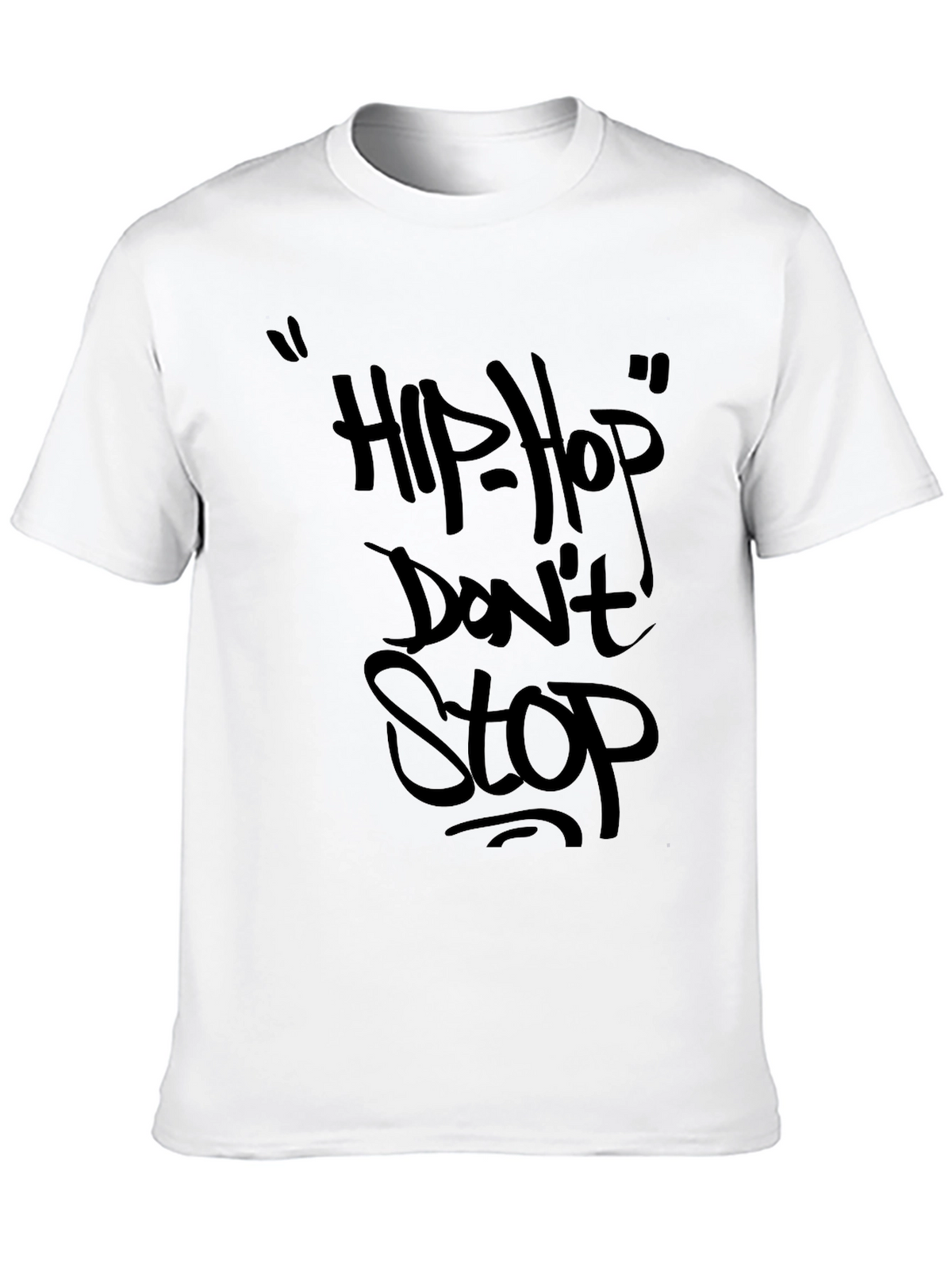 Hip Hop Dont Stop Black T-Shirt