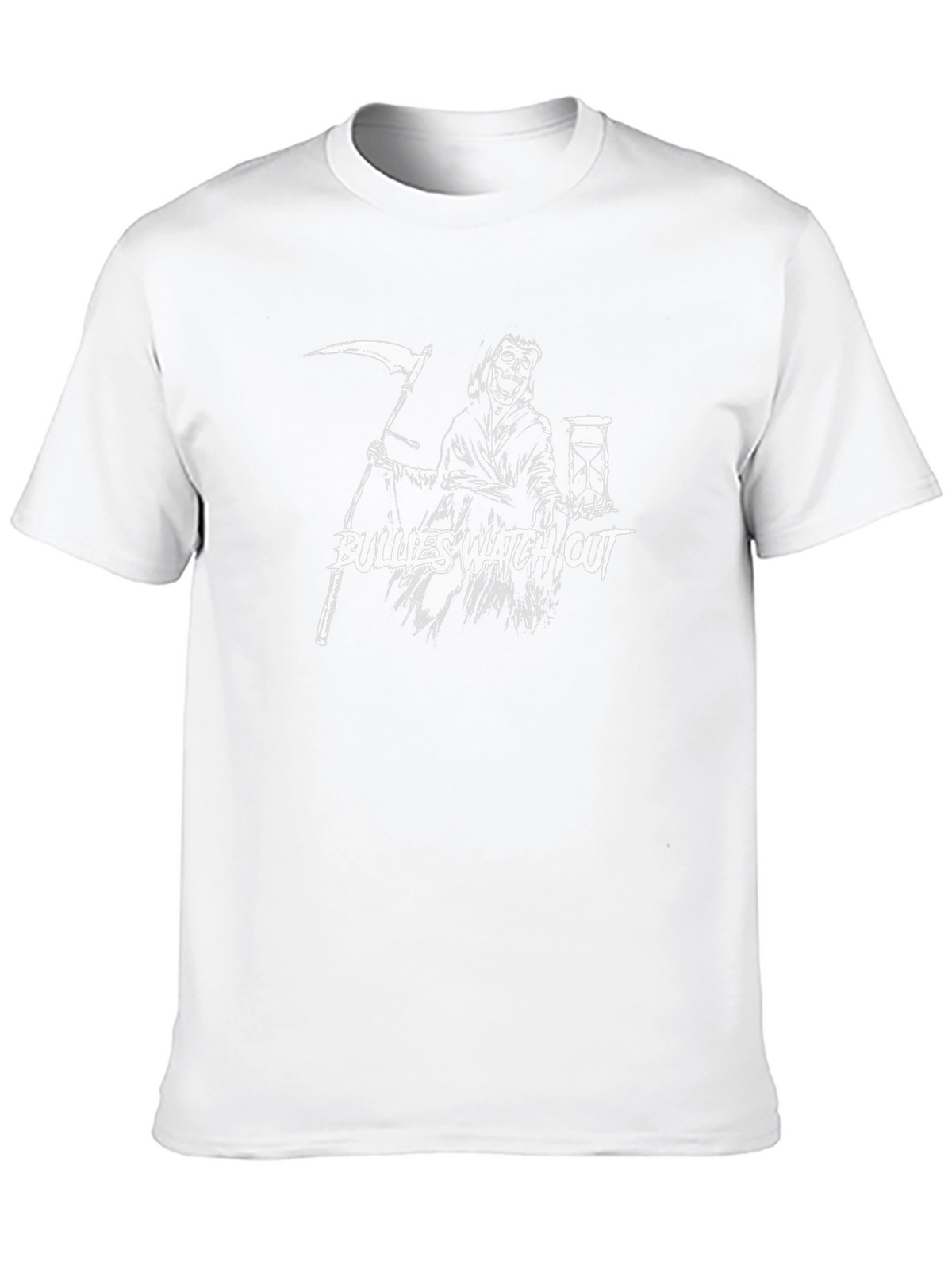 Grim Reaper Bullies Watch Out Graphic T-Shirt