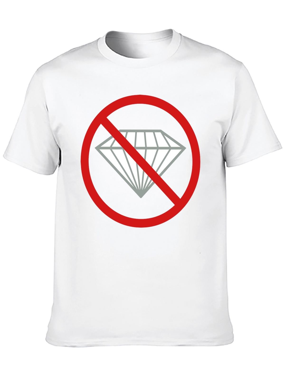 No Diamonds Graphic Tee - Black Cotton T-Shirt