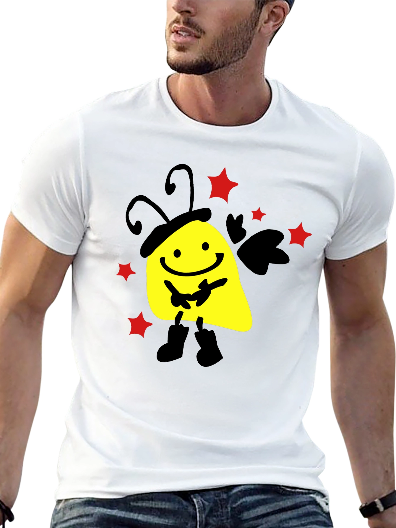 Smiley Face Black T-Shirt