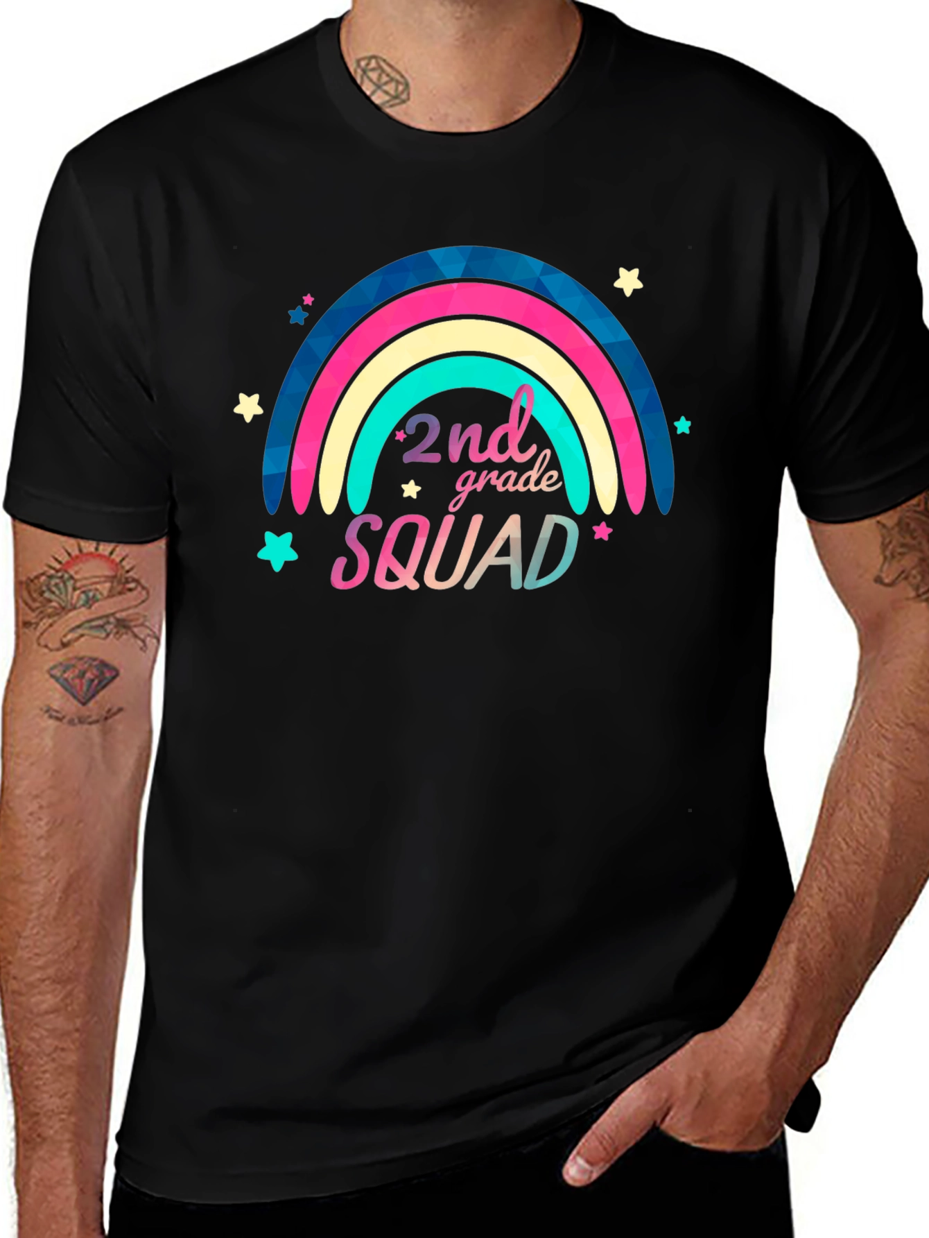 2nd Grade Squad Black T-Shirt