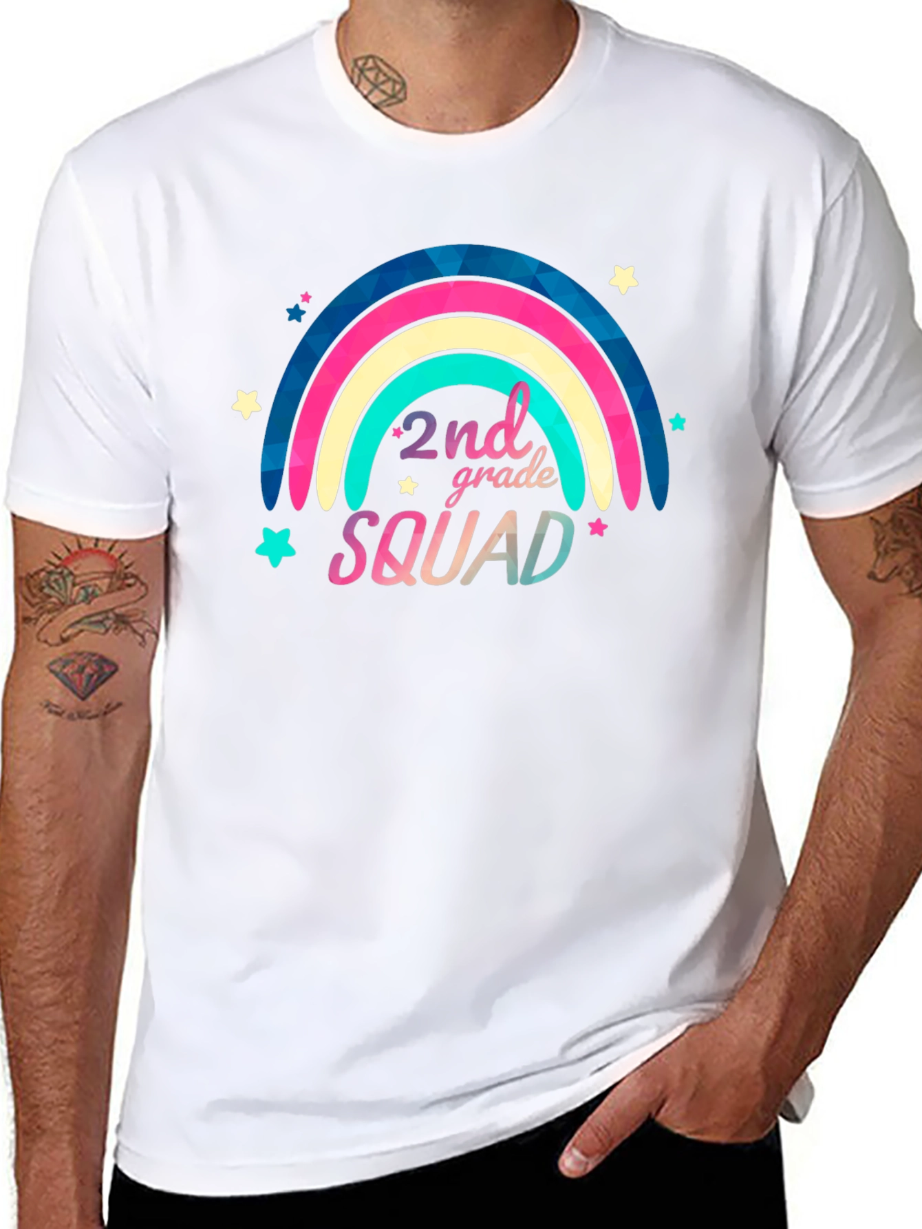 2nd Grade Squad Black T-Shirt