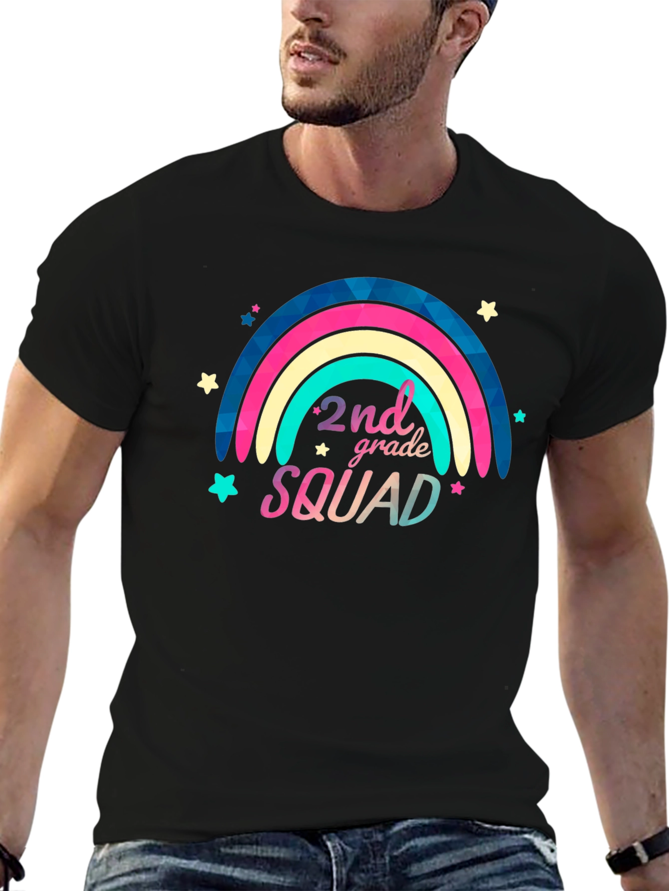 2nd Grade Squad Black T-Shirt