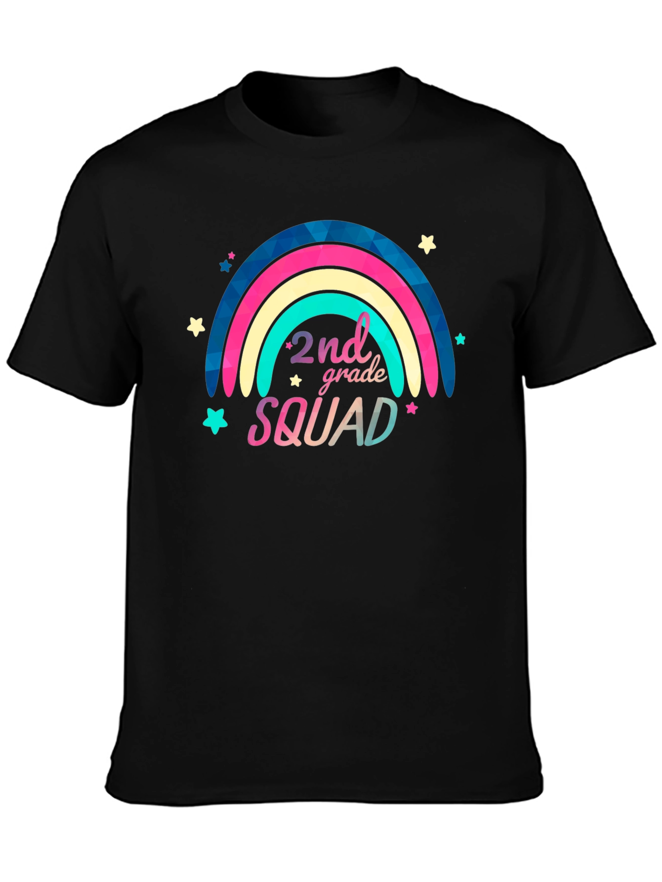 2nd Grade Squad Black T-Shirt