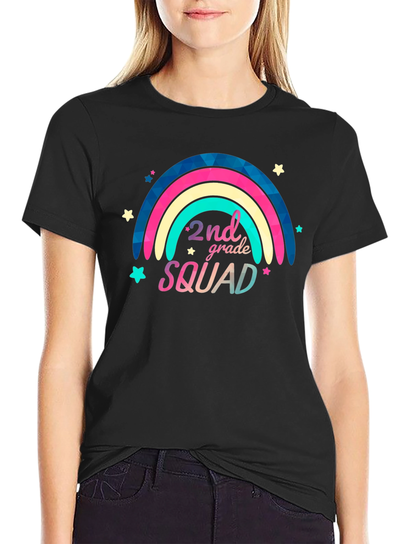 2nd Grade Squad Black T-Shirt