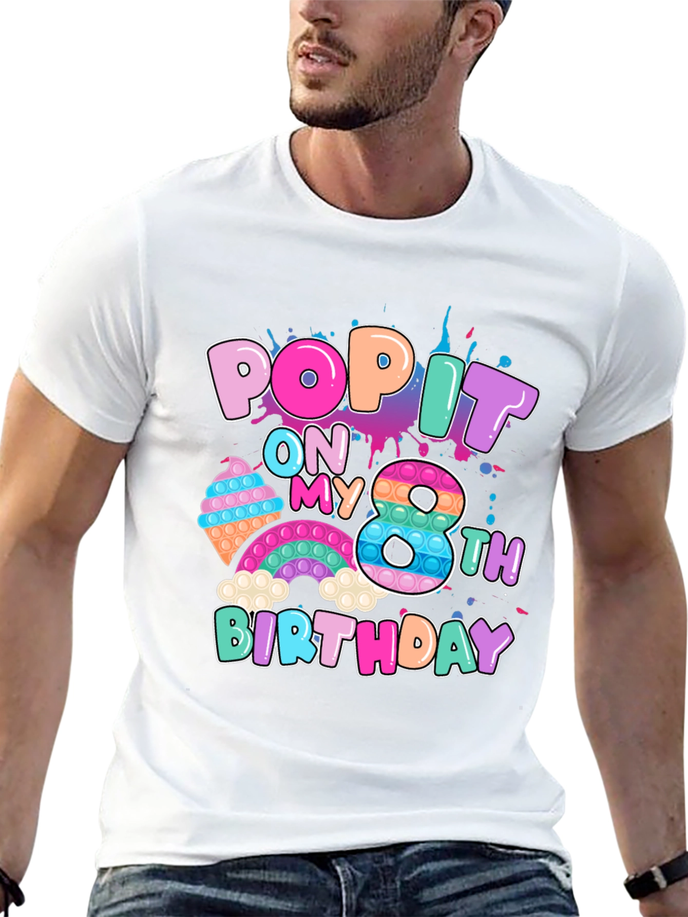 Pop It On My 8th Birthday T-Shirt