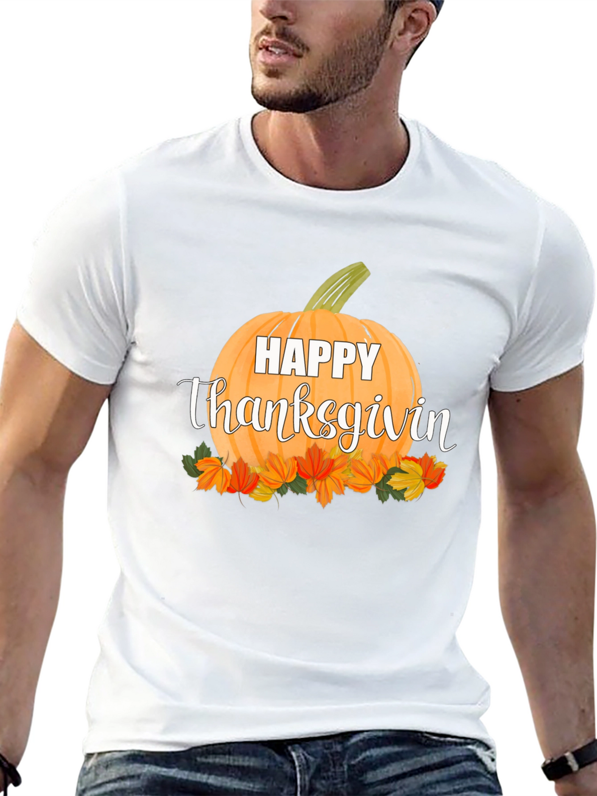 Happy Thanksgiving Pumpkin T-Shirt