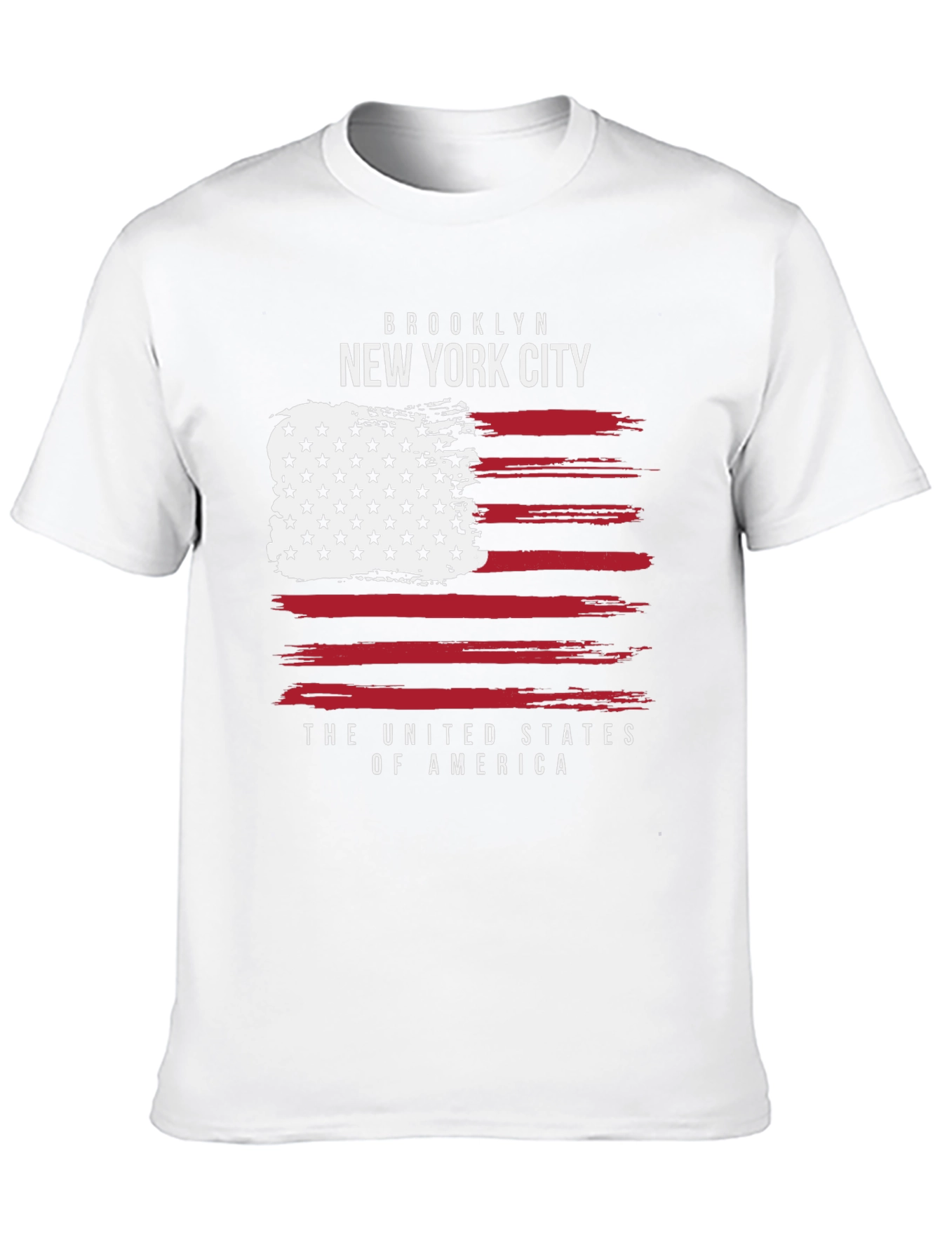 Brooklyn New York City Patriotic USA Flag T-Shirt