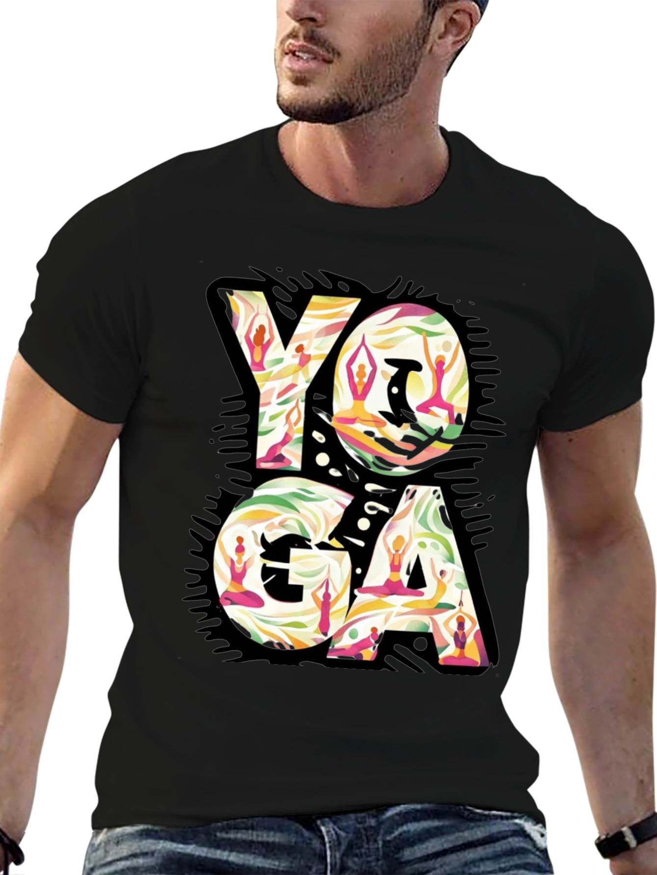 Yoga Pose Graphic Tee - Zen Style Shirt