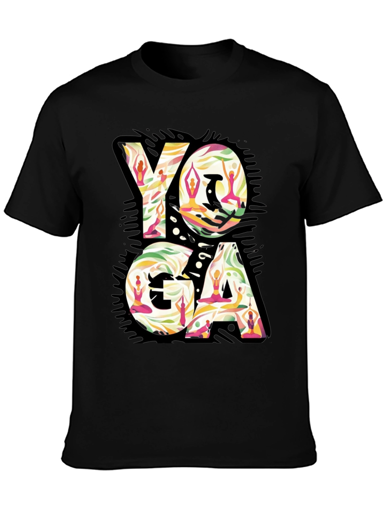 Yoga Pose Graphic Tee - Zen Style Shirt