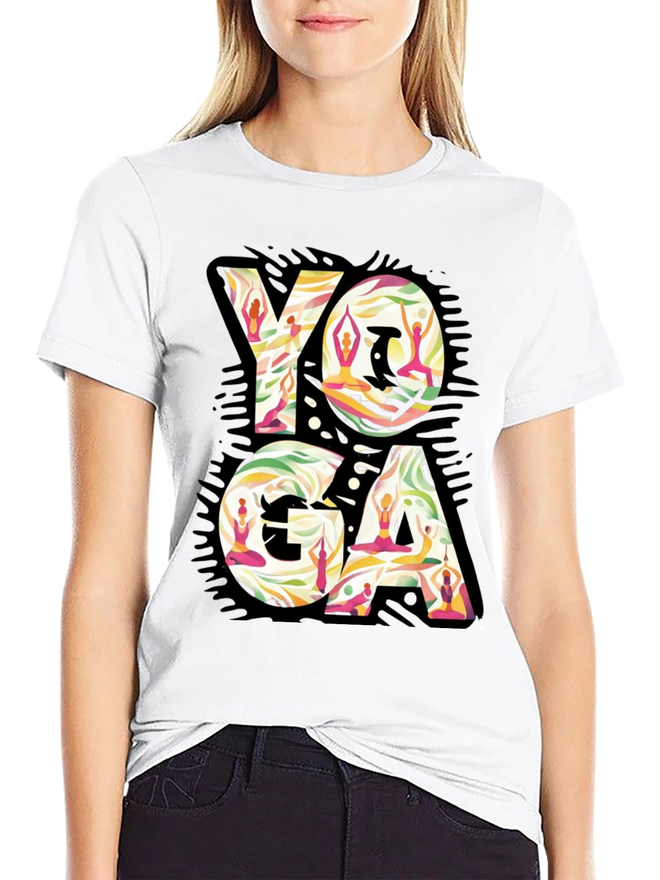 Yoga Pose Graphic Tee - Zen Style Shirt
