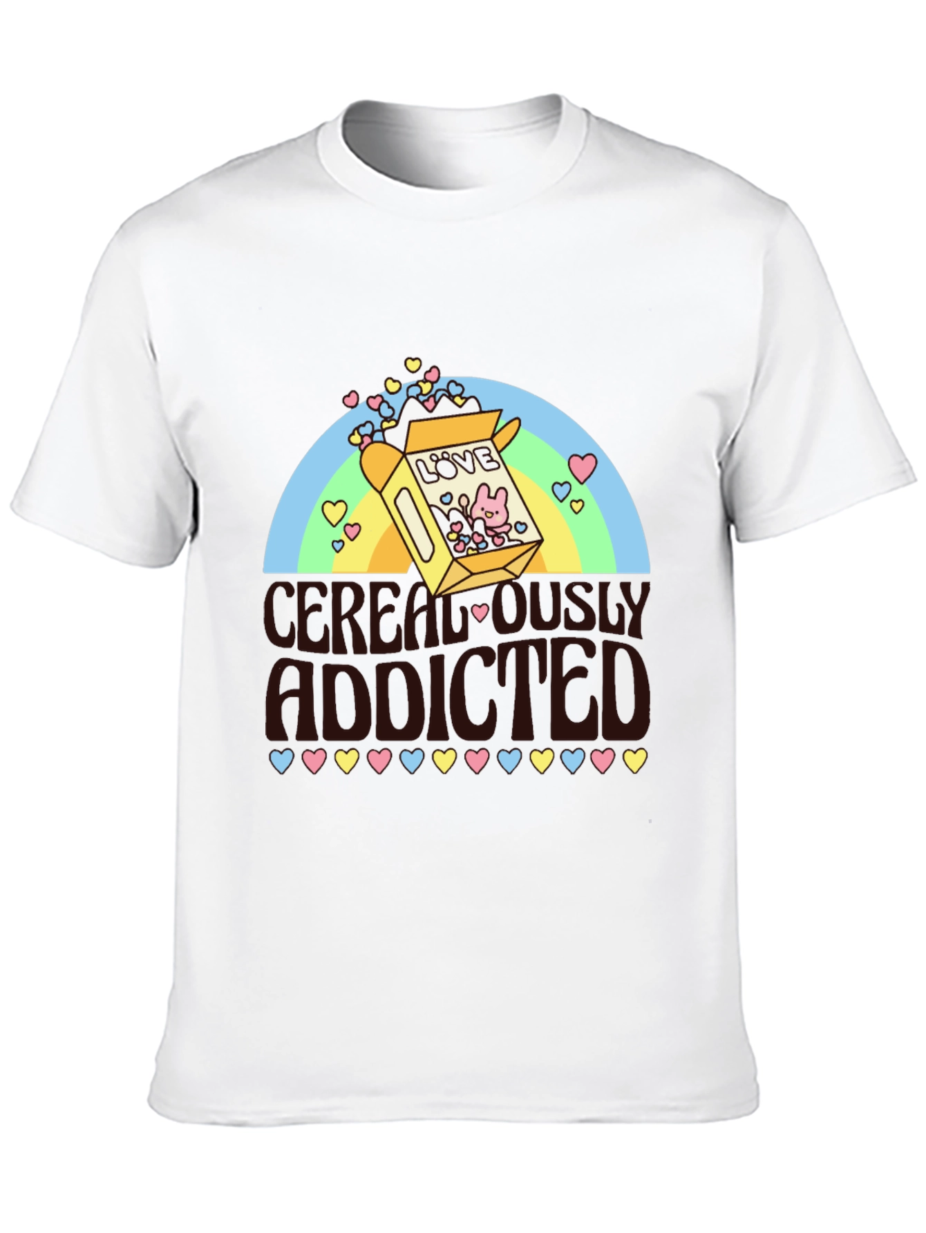 Cerealously Addicted Graphic T-Shirt