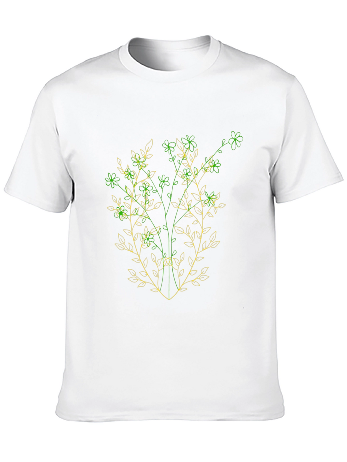 Botanical Sketch Black T-Shirt