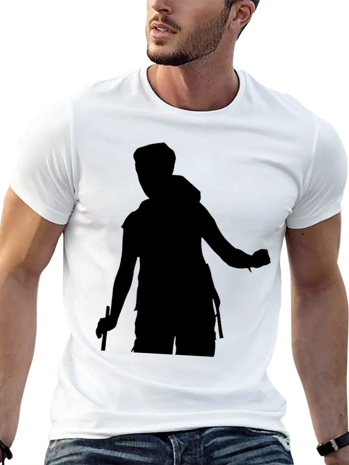 Black Silhouette Hiker T-Shirt