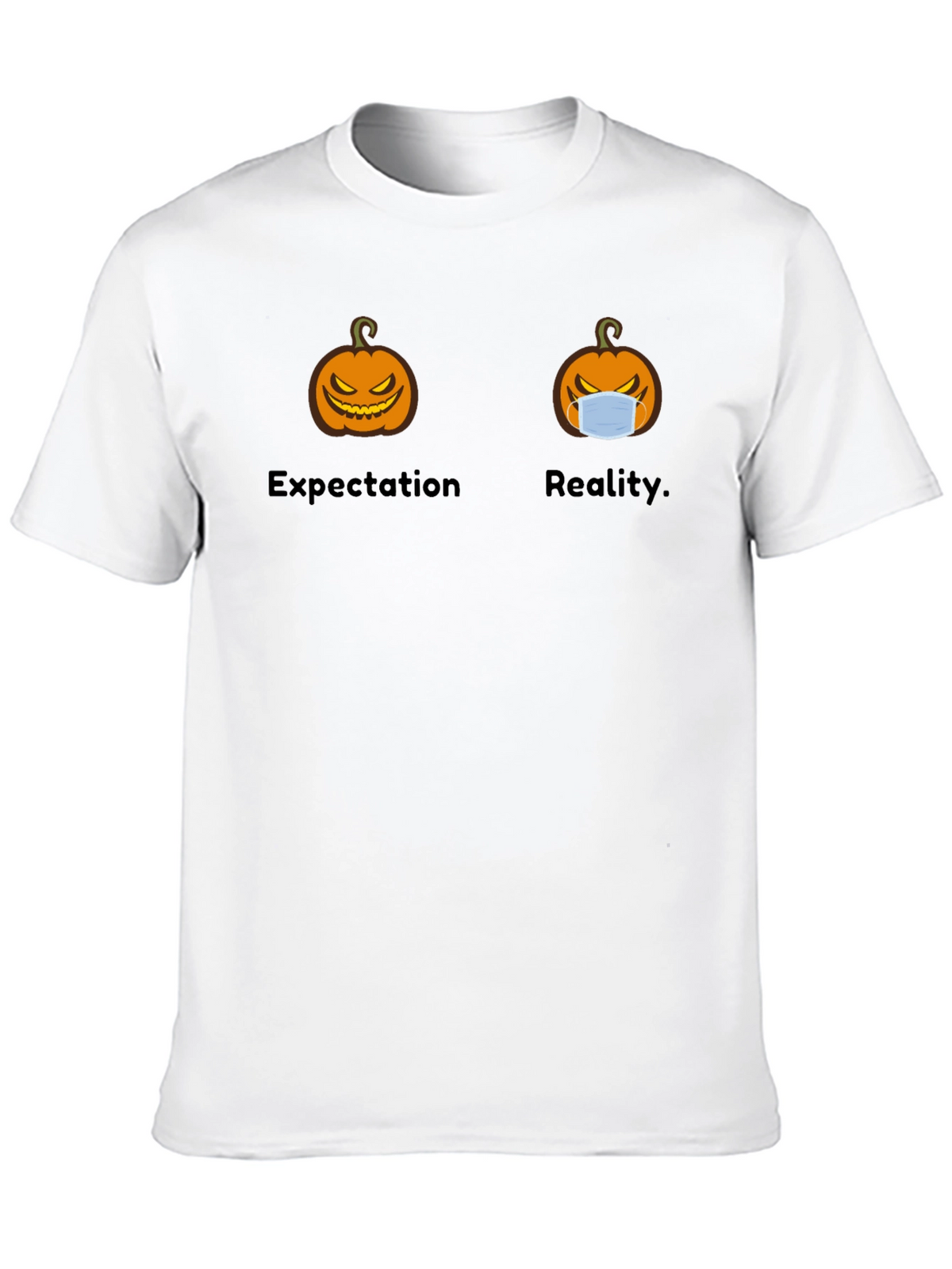 Halloween Expectation vs. Reality Graphic Tee