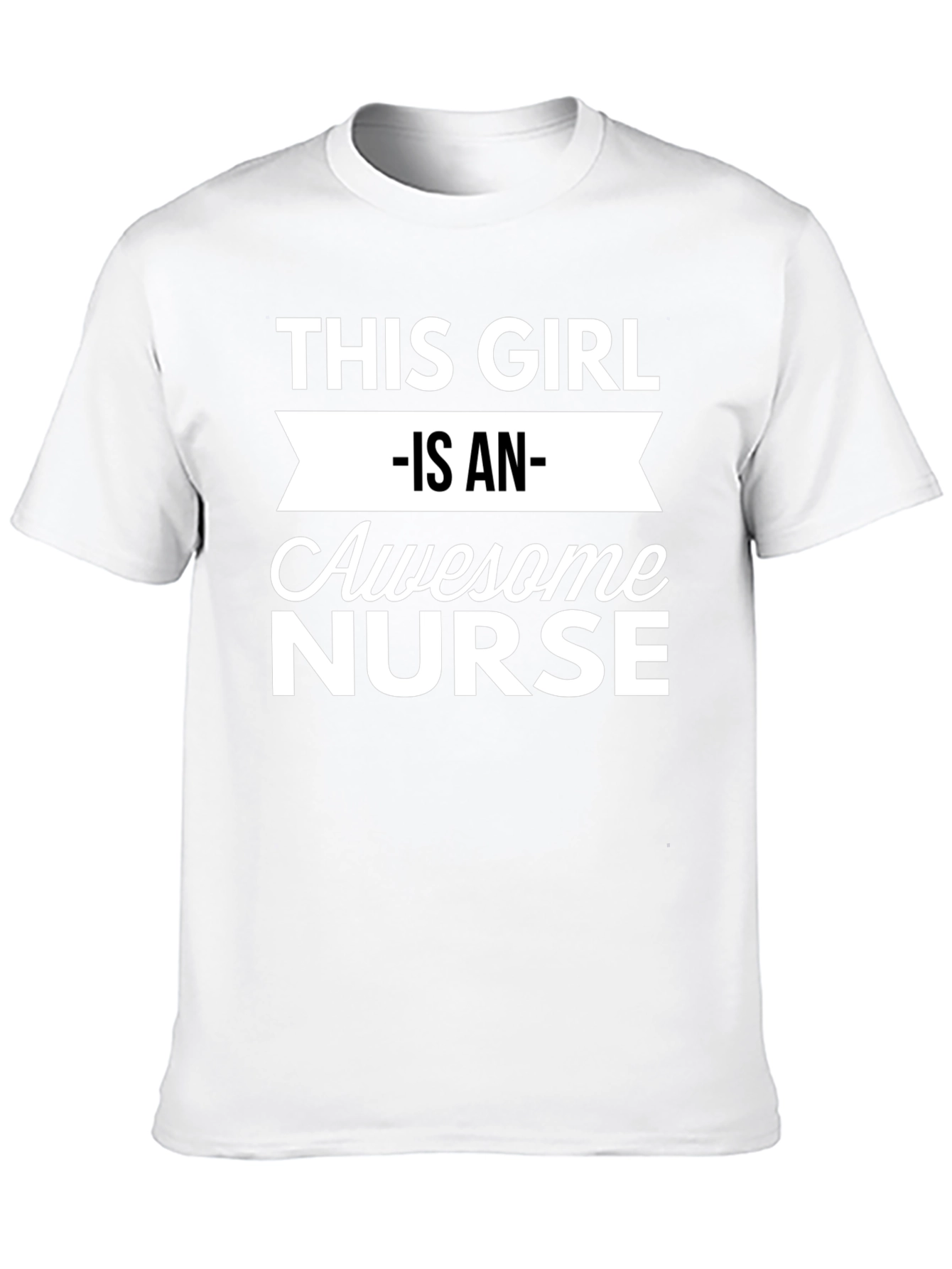 Awesome Nurse T-Shirt - Black Cotton Tee