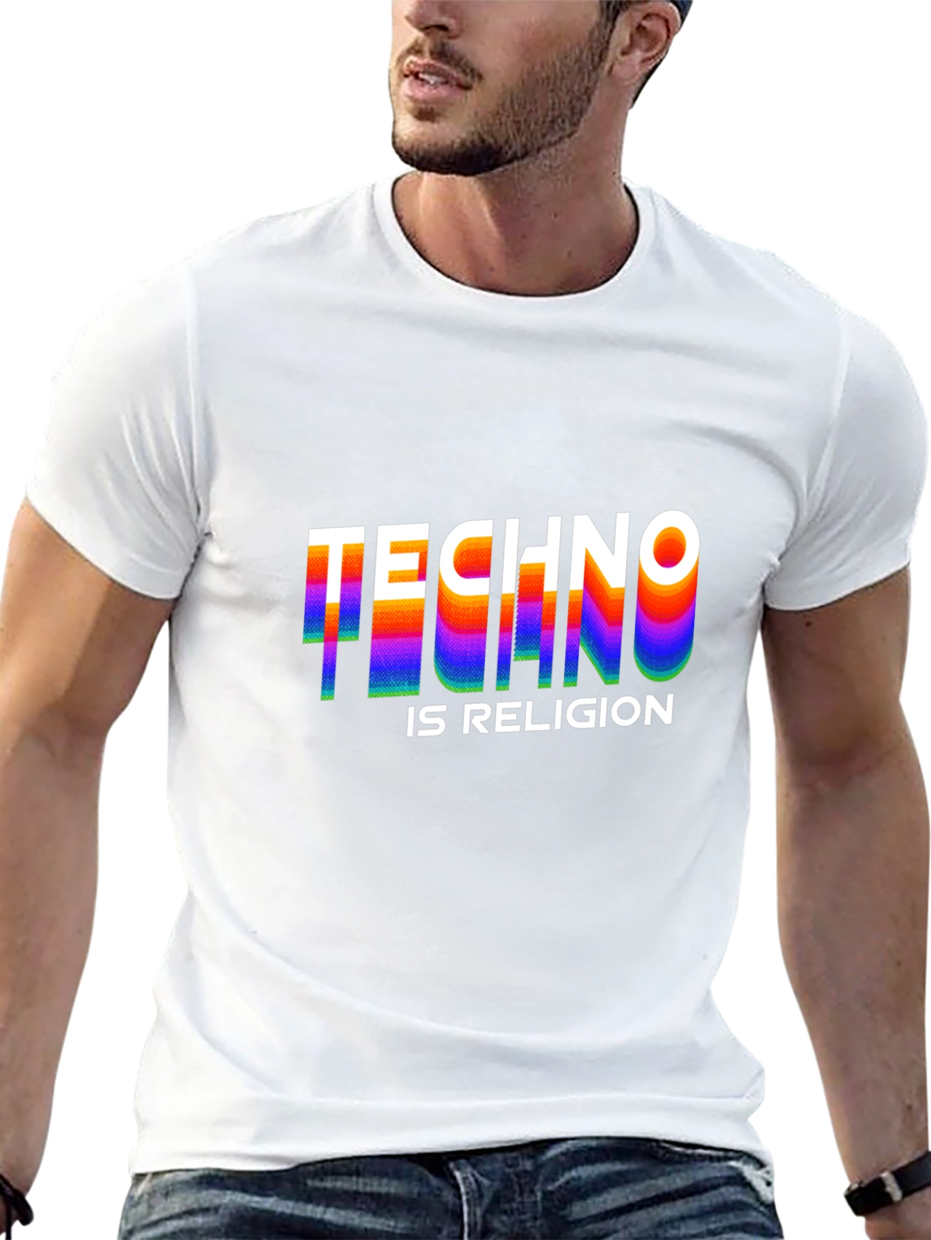 Techno Is Religion Graphic T-Shirt