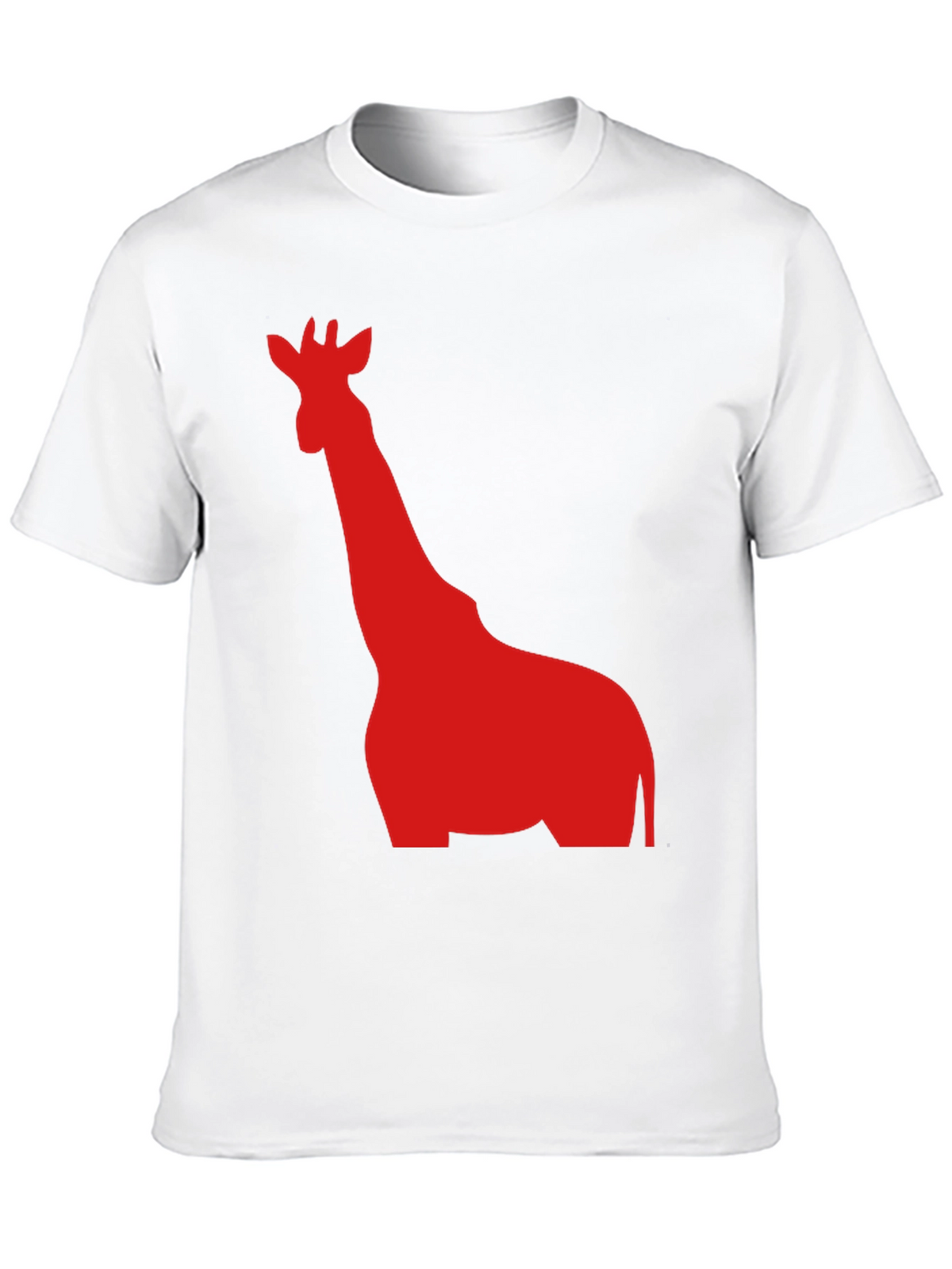Giraffe Graphic Tee - Black Cotton T-Shirt
