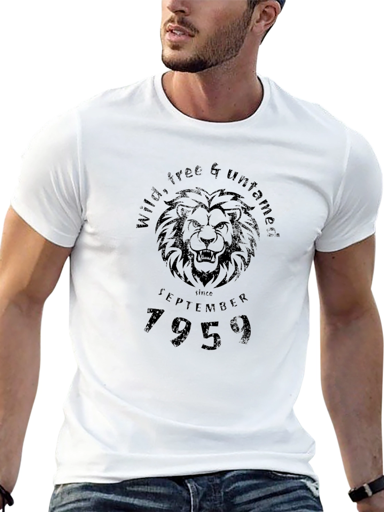 Wild Free & Untamed Lion Graphic T-Shirt