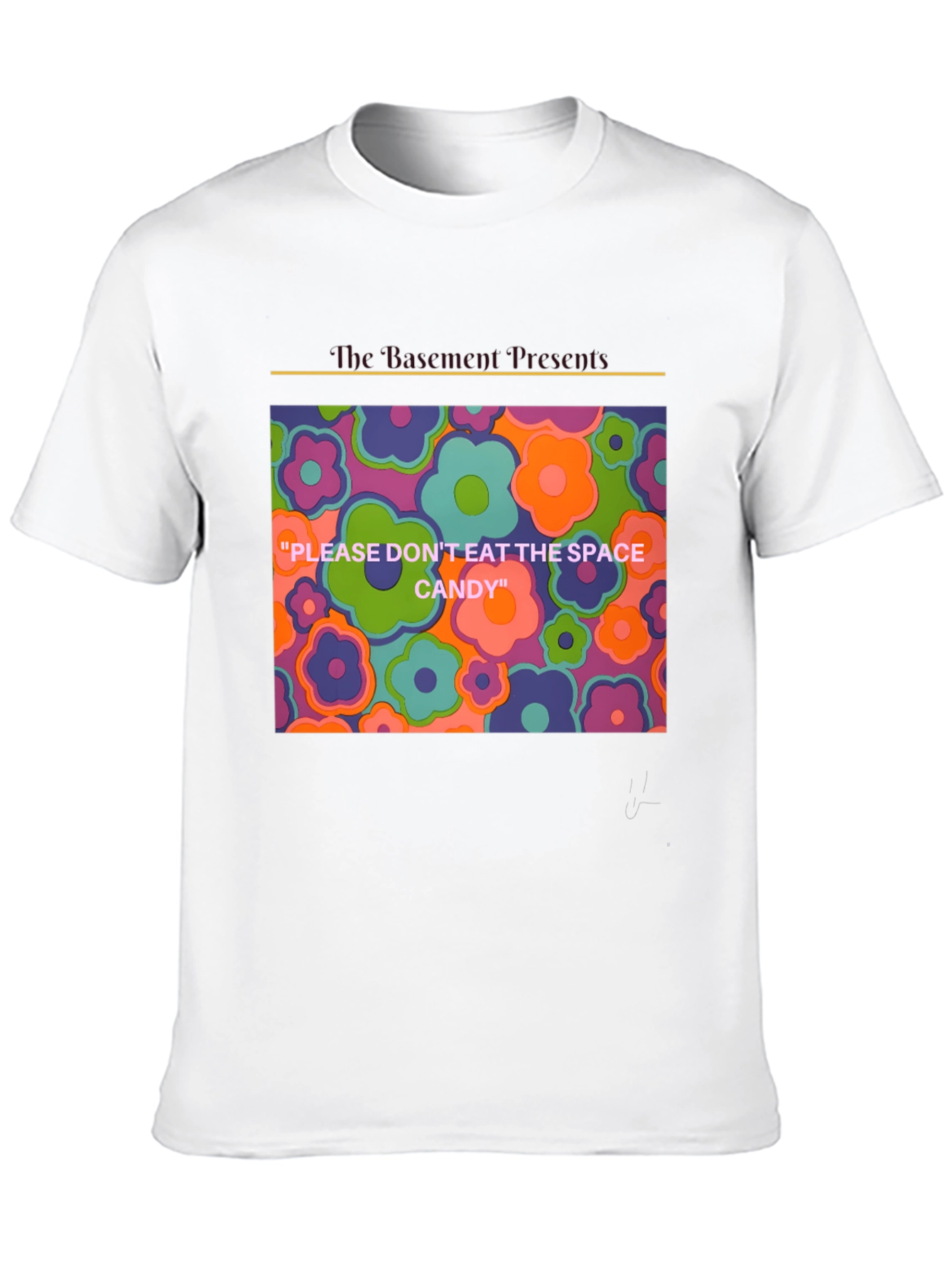 Psychedelic Floral T-Shirt - Space Candy Design