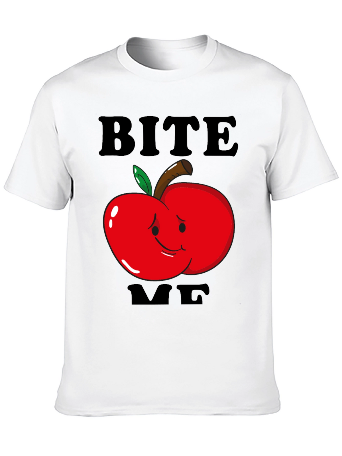 Bite Me Apple Graphic T-Shirt