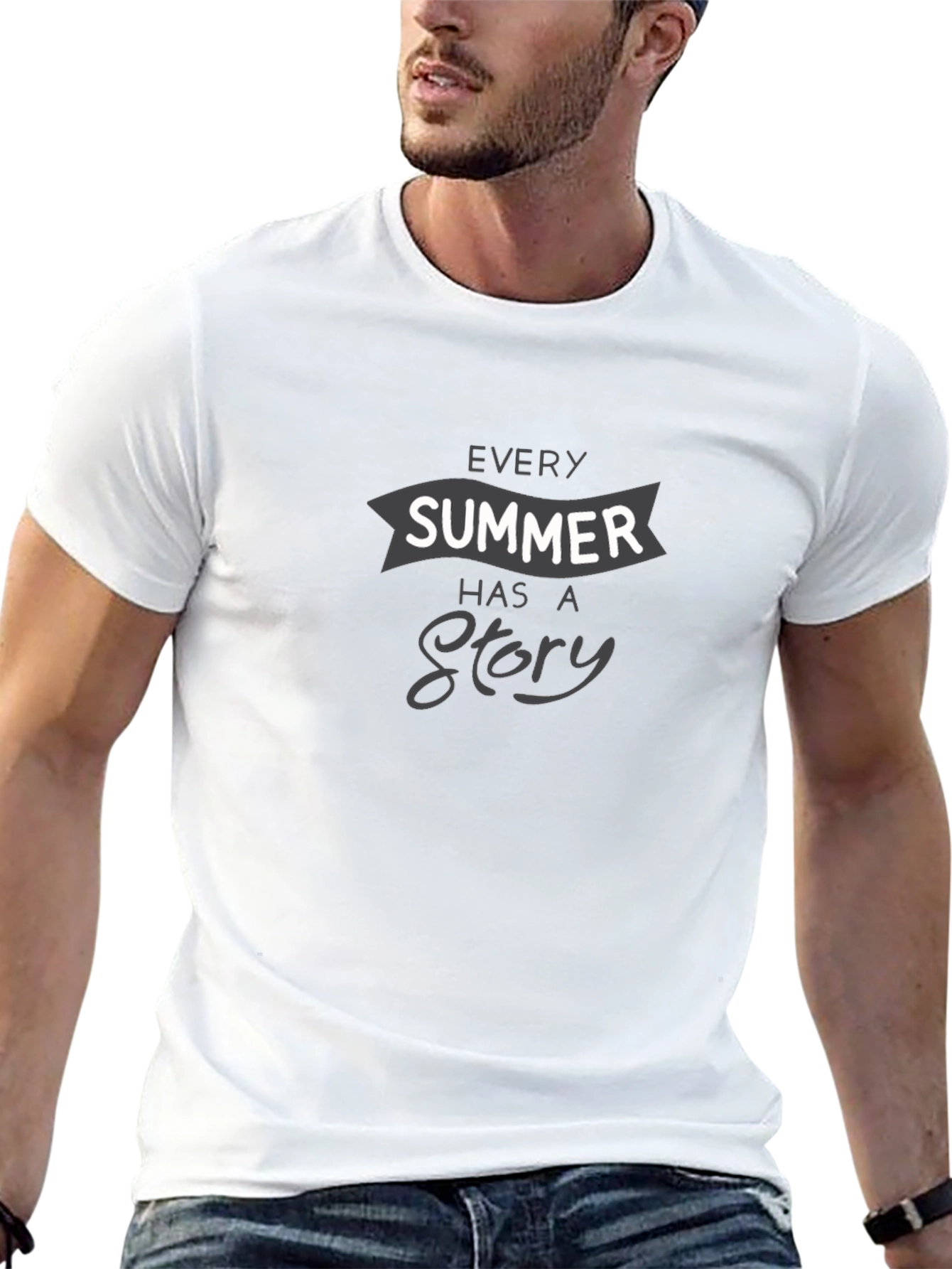 Summer Story Graphic Tee - Classic Black T-Shirt