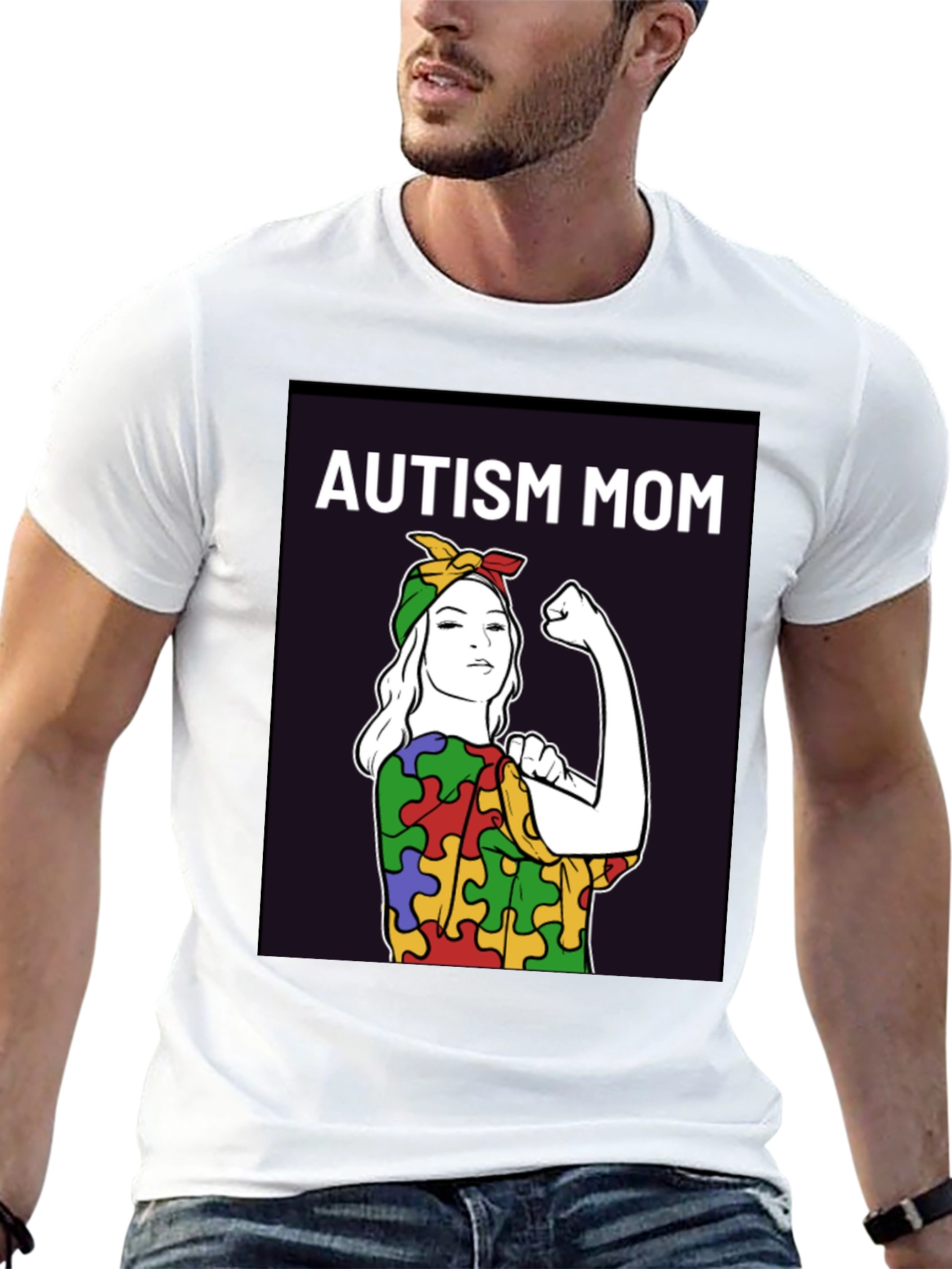 Autism Mom T-Shirt: Empowering Puzzle Piece Design