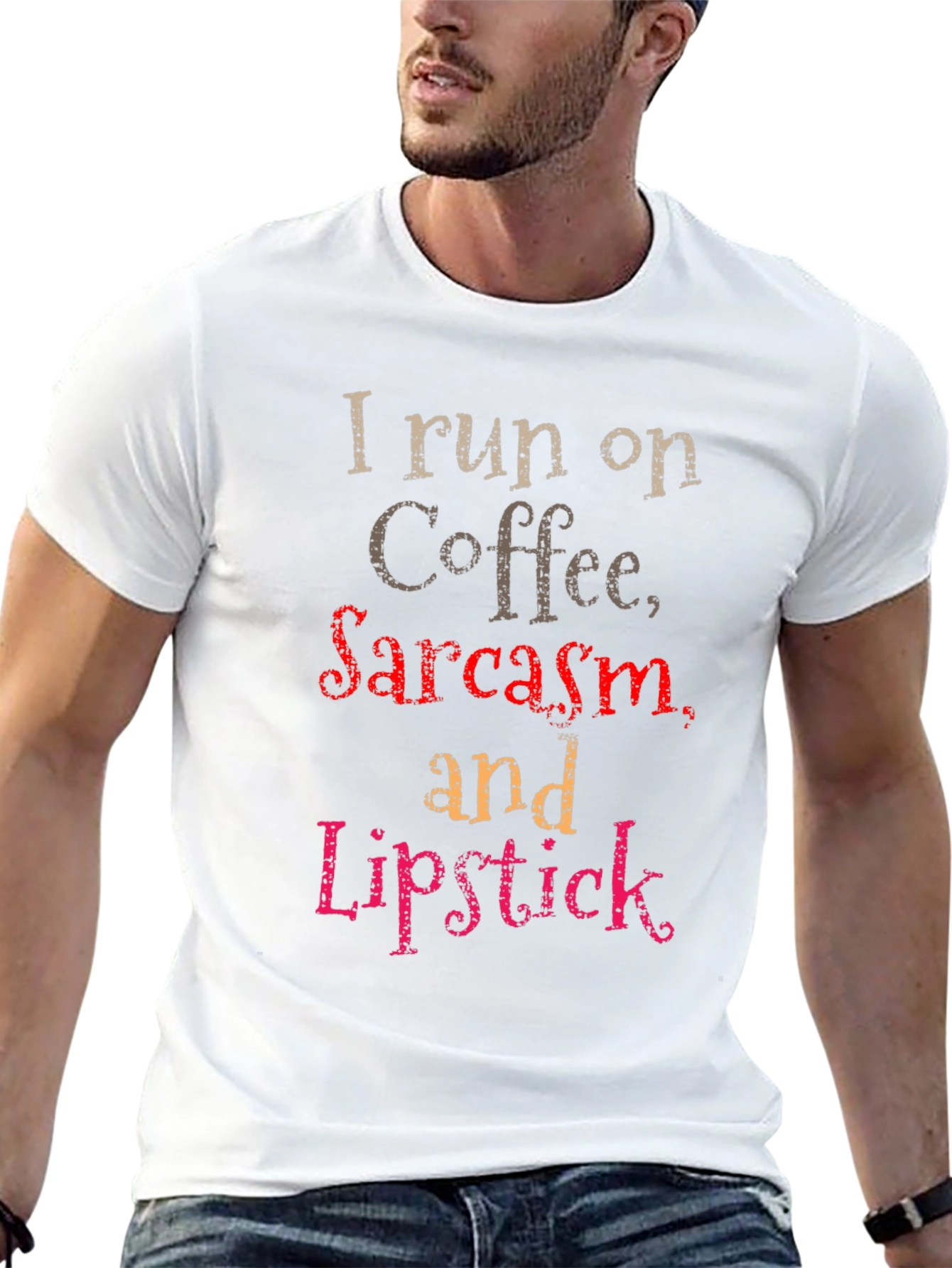 Coffee Sarcasm & Lipstick Graphic Tee