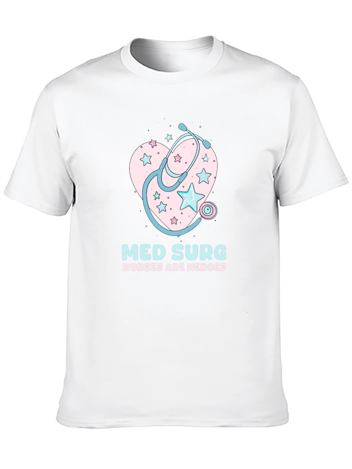 Med Surg Nurse Heroes Black T-Shirt