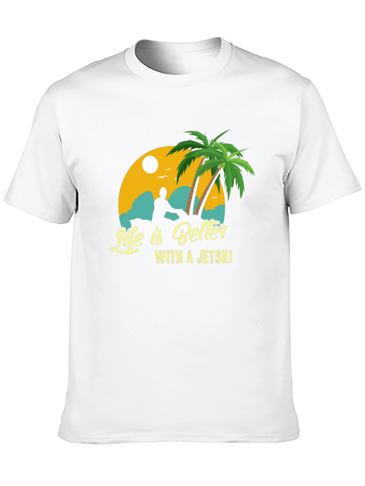 Life Is Better With A Jetski Black T-Shirt