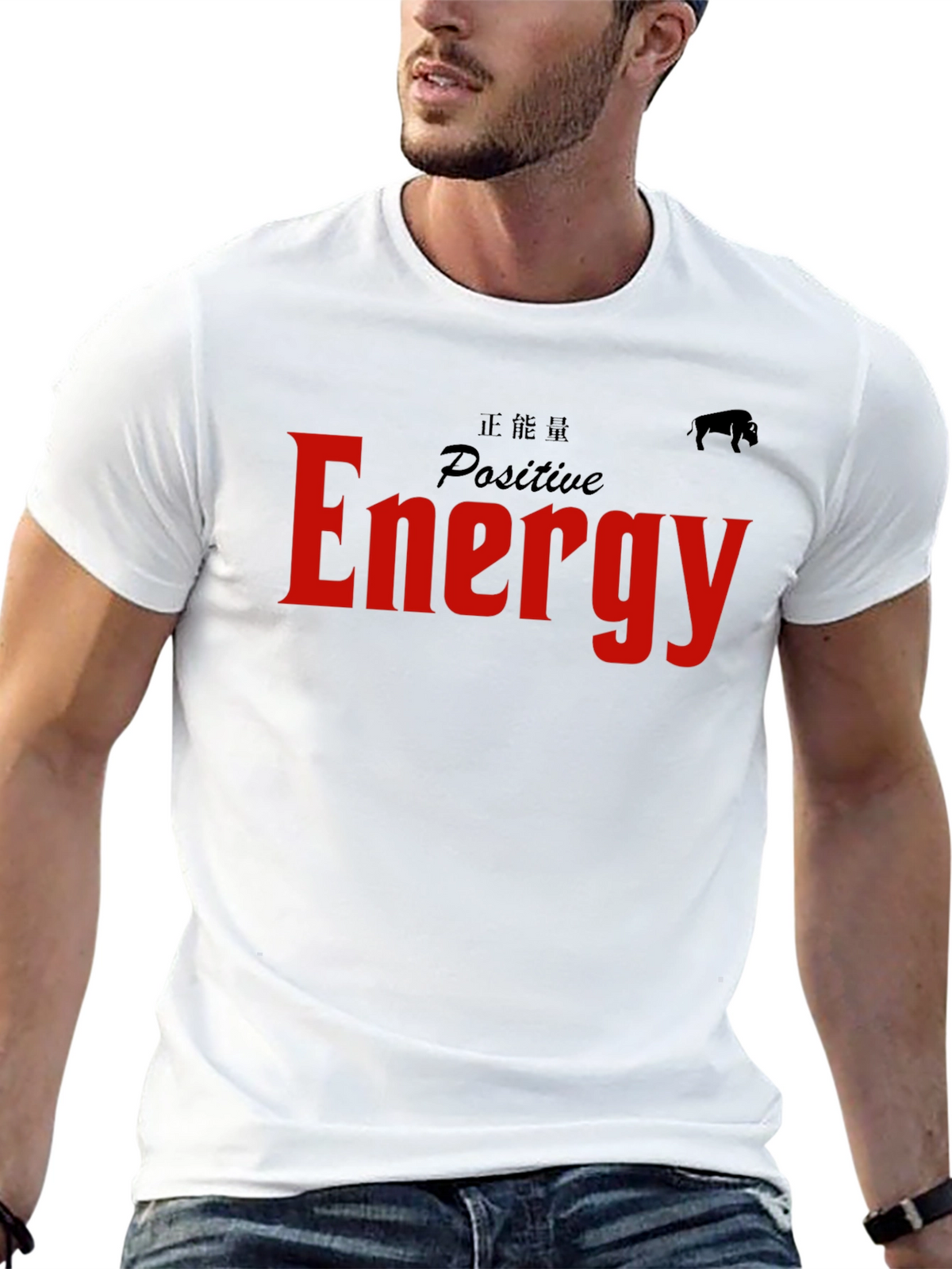 Positive Energy Graphic Tee - Black