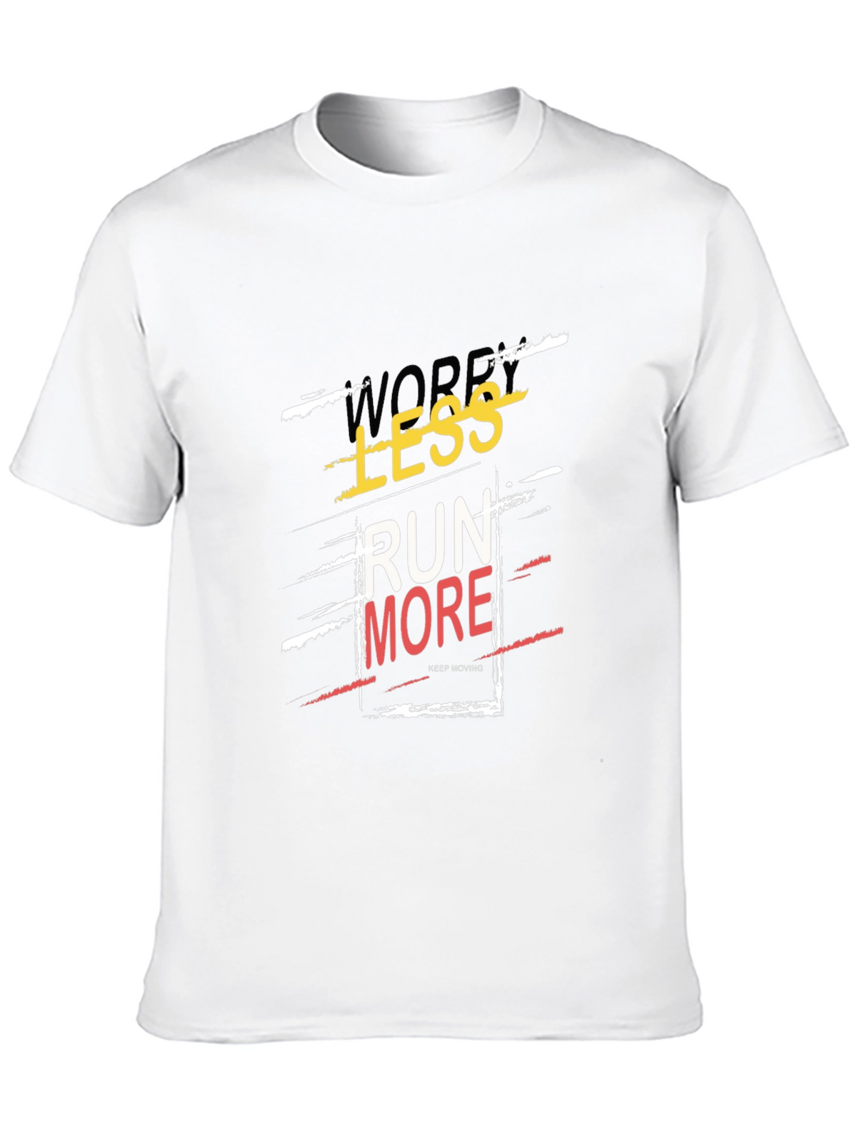 Run More Graphic Tee - Trendy Slogan T-Shirt